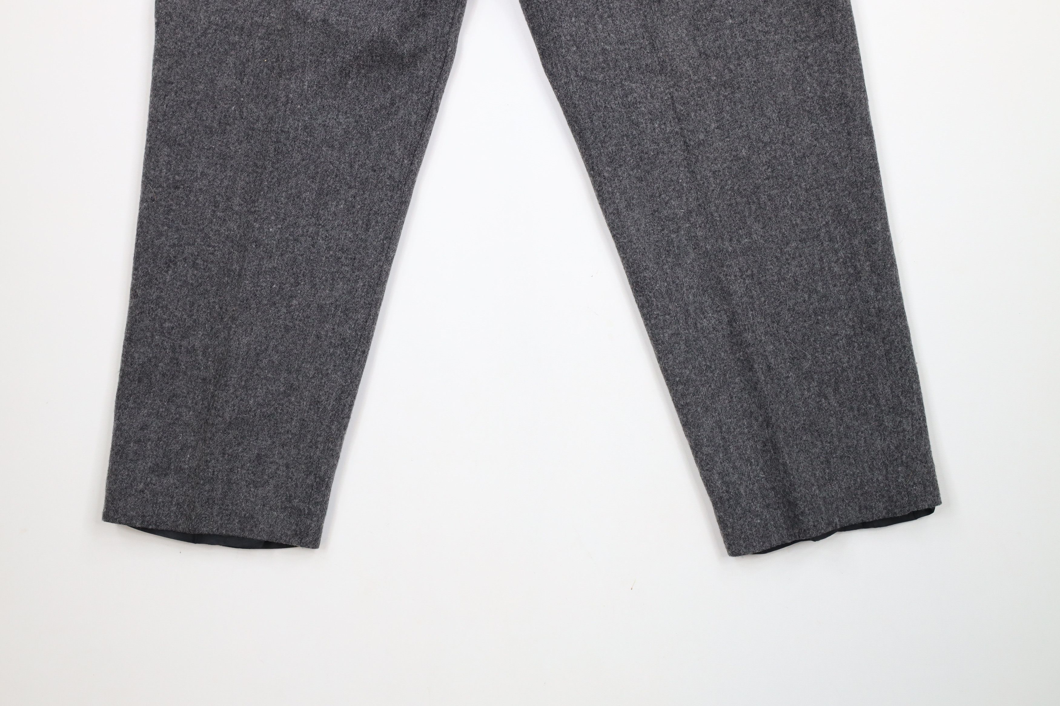 Vintage Vintage 90s Streetwear Wool Pleated Straight Leg Chino Pants Size 32" / US 10 / IT 46 - 10 Thumbnail