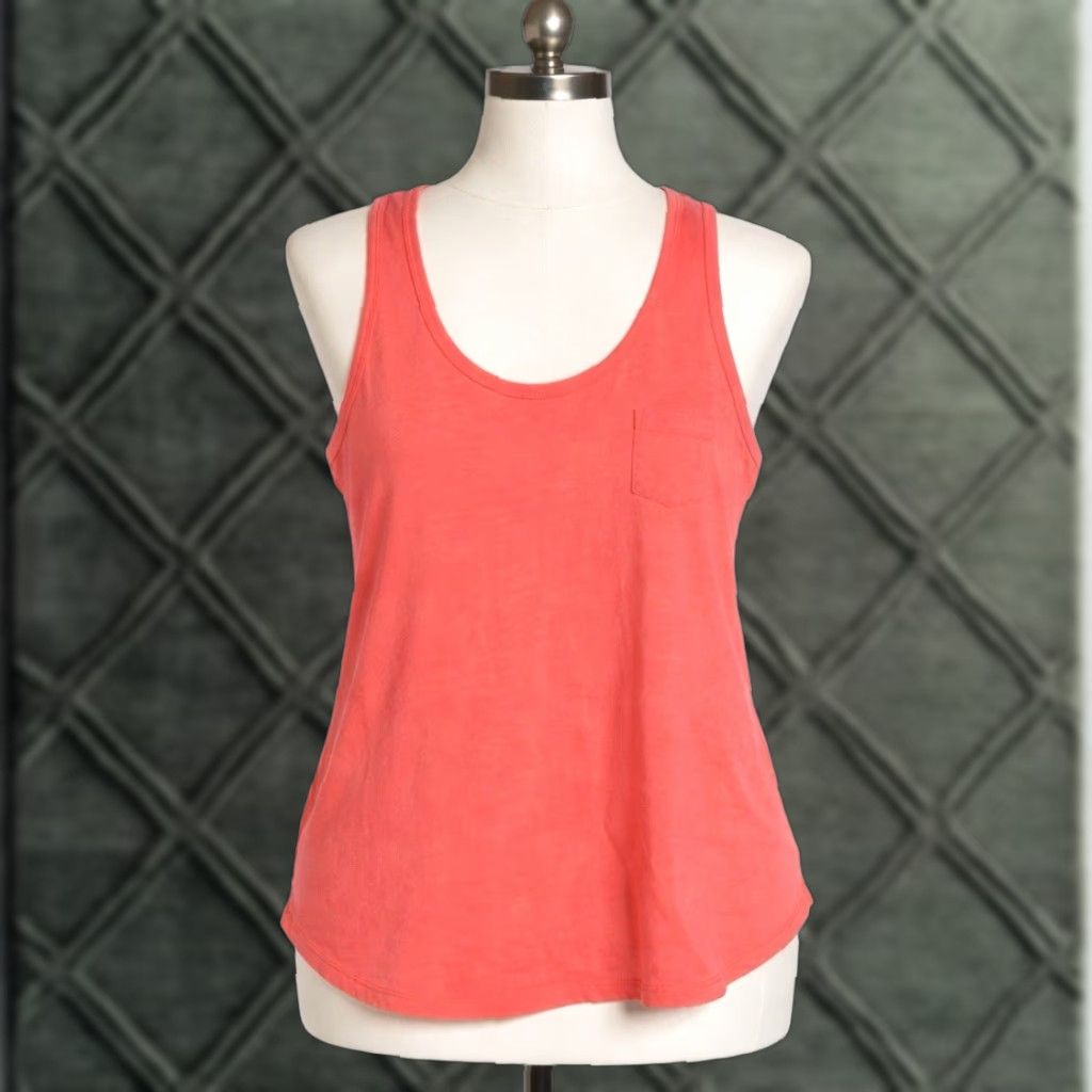 Gap Gap Tank Top Women’s Size Medium Orange Coral Sleeveless Lightweight Racer Back Shirt Size M / US 6-8 / IT 42-44 - 1 Thumbnail