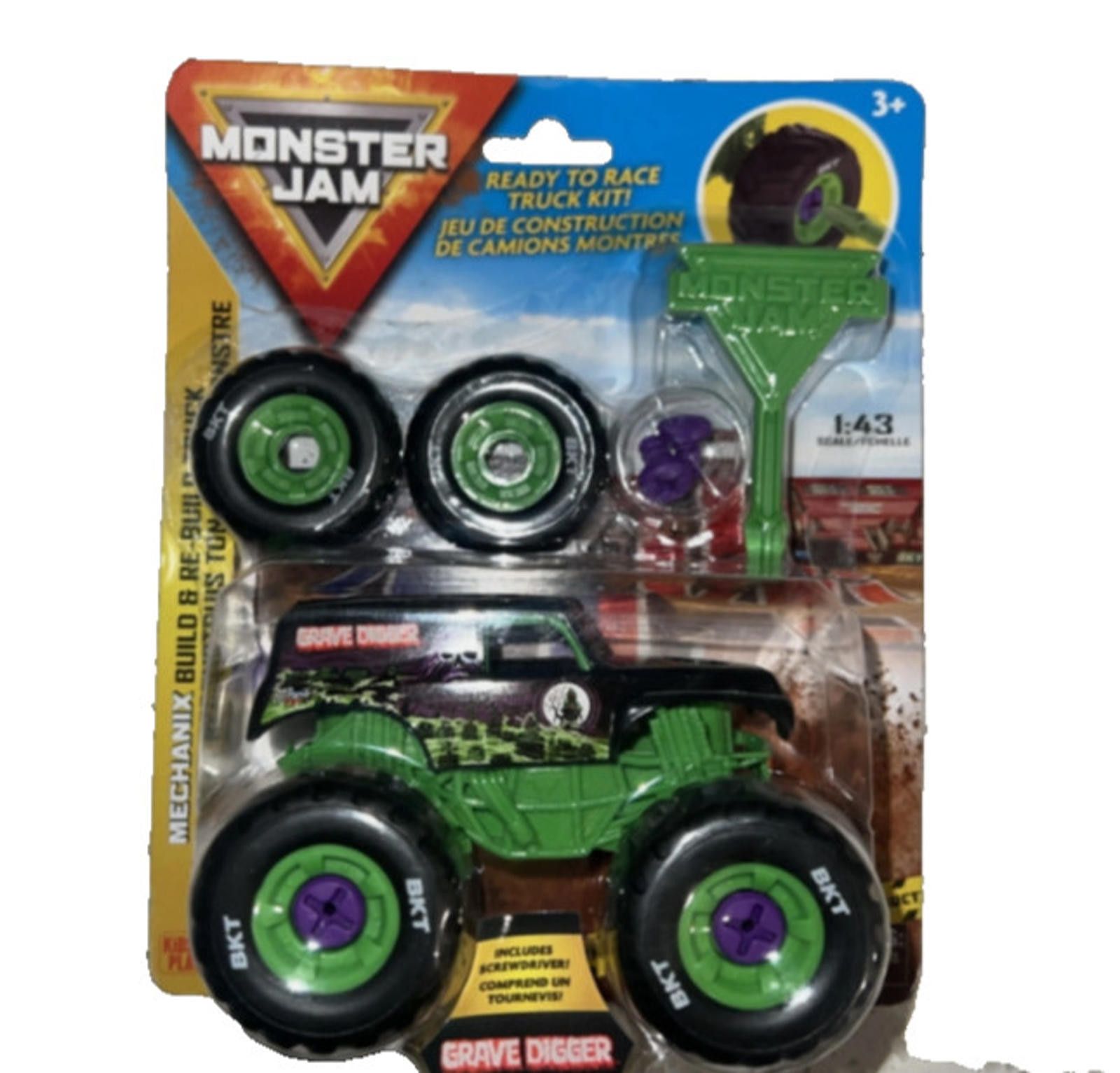 Other Grave Digger Mechanix Build, Rebuild 1:43 Scale Truck Size ONE SIZE - 1 Thumbnail