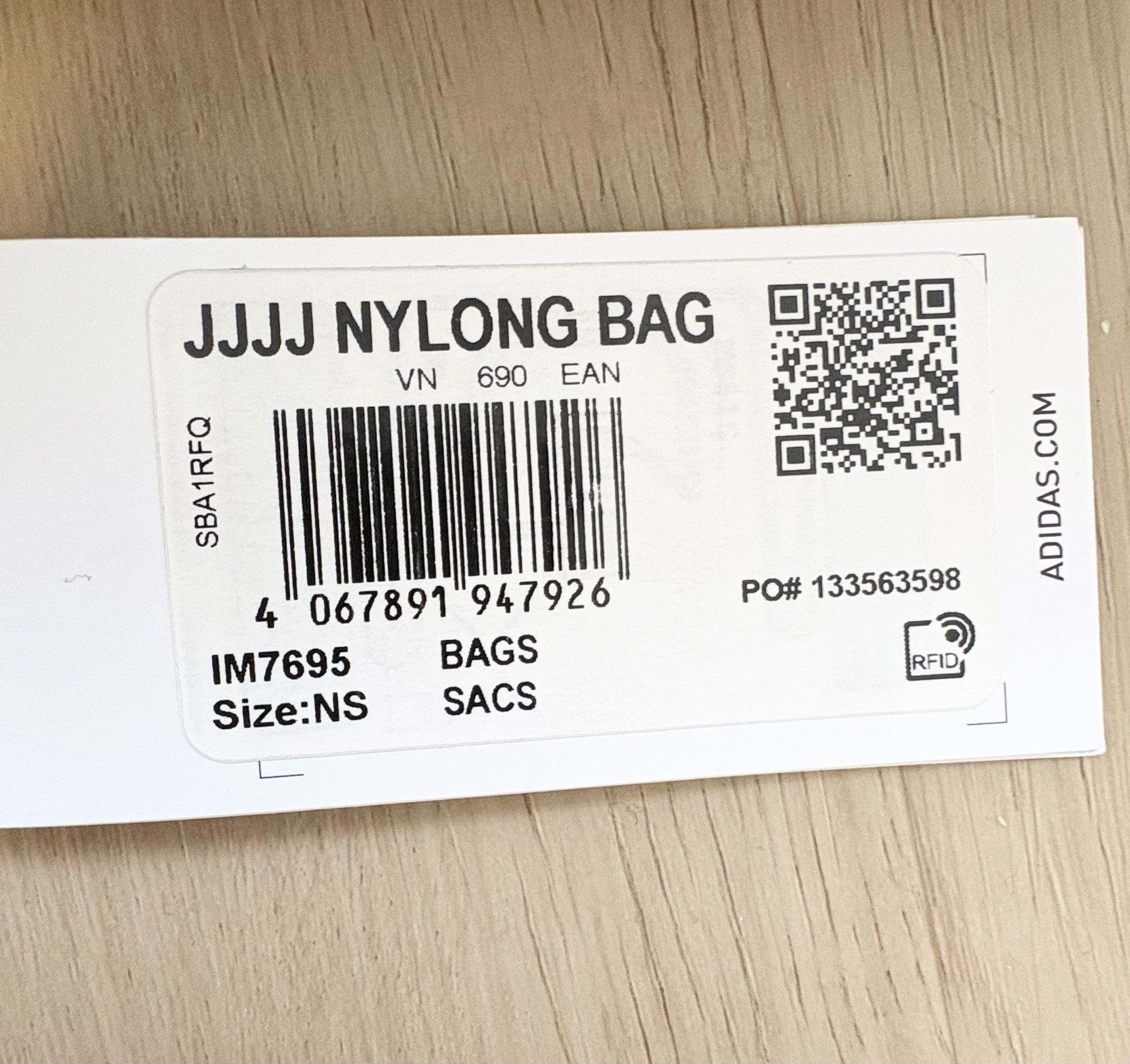 Adidas × JJJJound JJJJound x Adidas nylon bag Size ONE SIZE - 3 Thumbnail