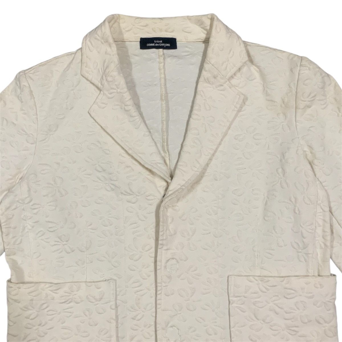 Comme des Garcons AD2008 Embossed Floral Jacket Size ONE SIZE - 4 Thumbnail