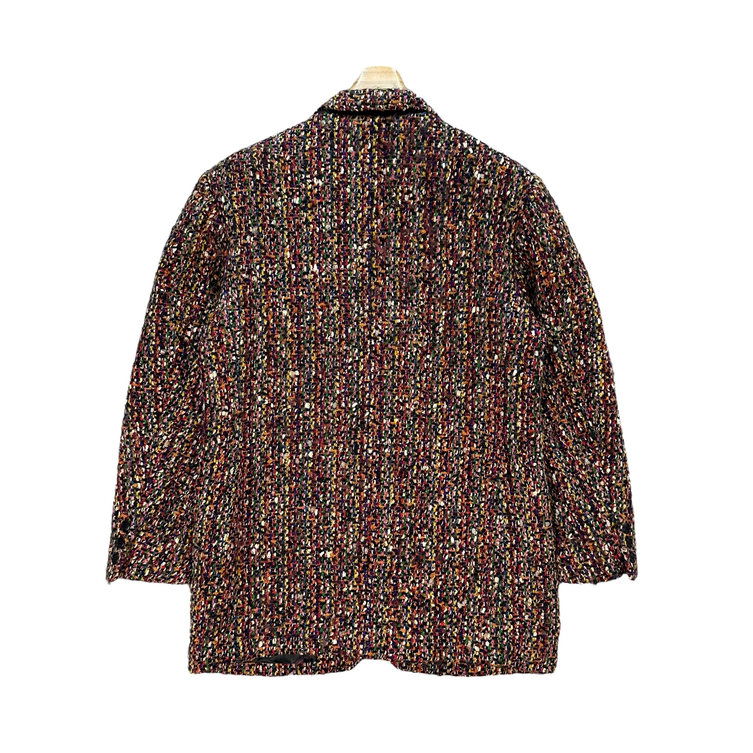 Kenzo Vintage 90s KENZO Paris Rainbow Tweed Blazer Jacket A80-1941 Size M / US 6-8 / IT 42-44 - 10 Thumbnail