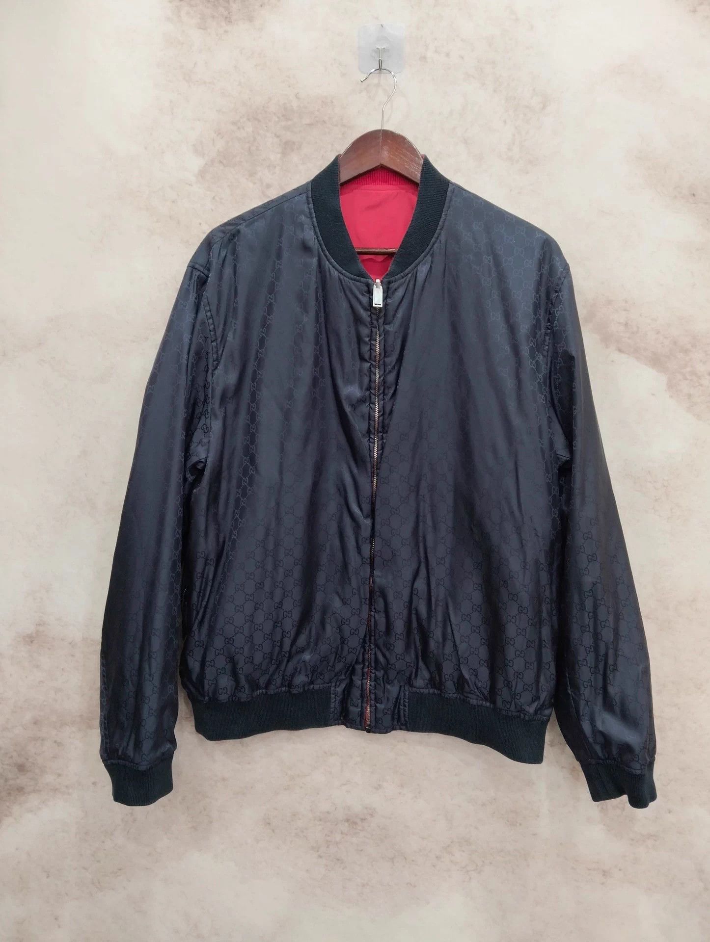 Gucci Gucci Red/Blue All Over Print Double Sided Jacket 54 Size US L / EU 52-54 / 3 - 1 Thumbnail