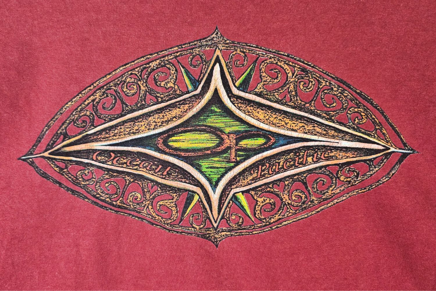 Ocean Pacific Ocean Pacific (OP) Logo Crest Tee - USA Made (c. 1992–95) -L Size US L / EU 52-54 / 3 - 3 Thumbnail