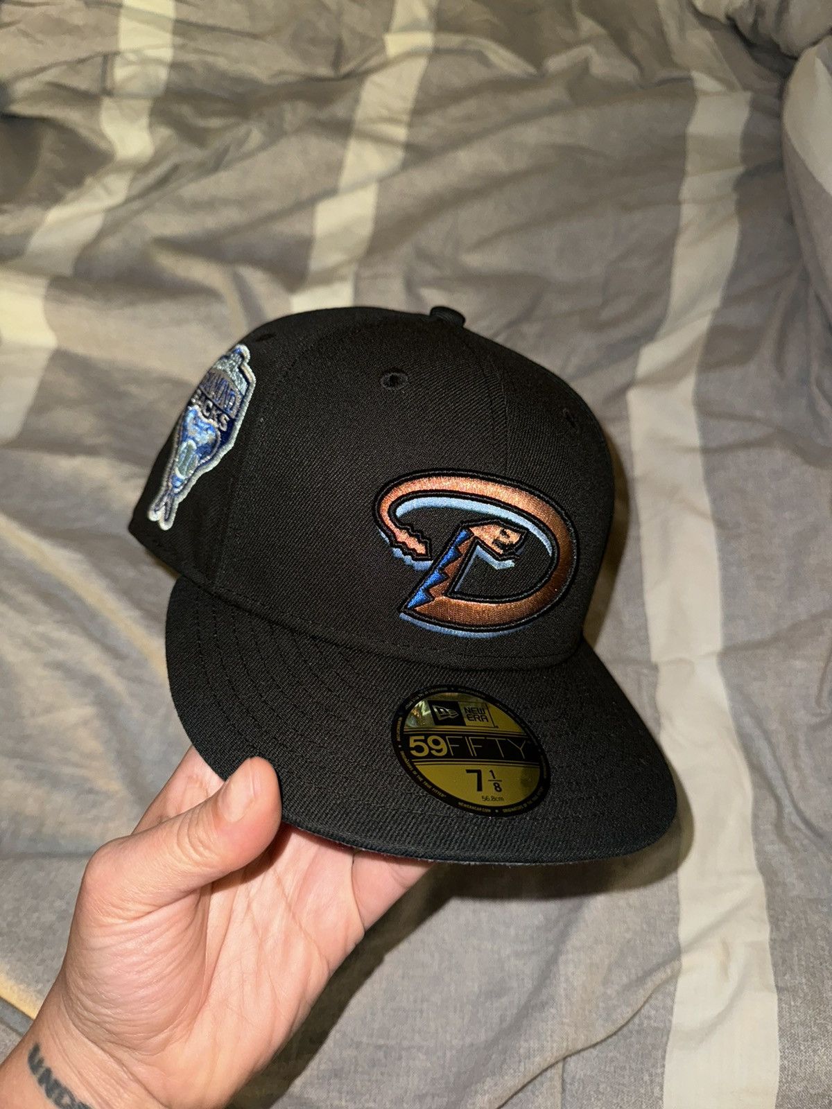Hat Club Icy Blue Bottom Hats New Era 59Fifty Arizona Diamondbacks