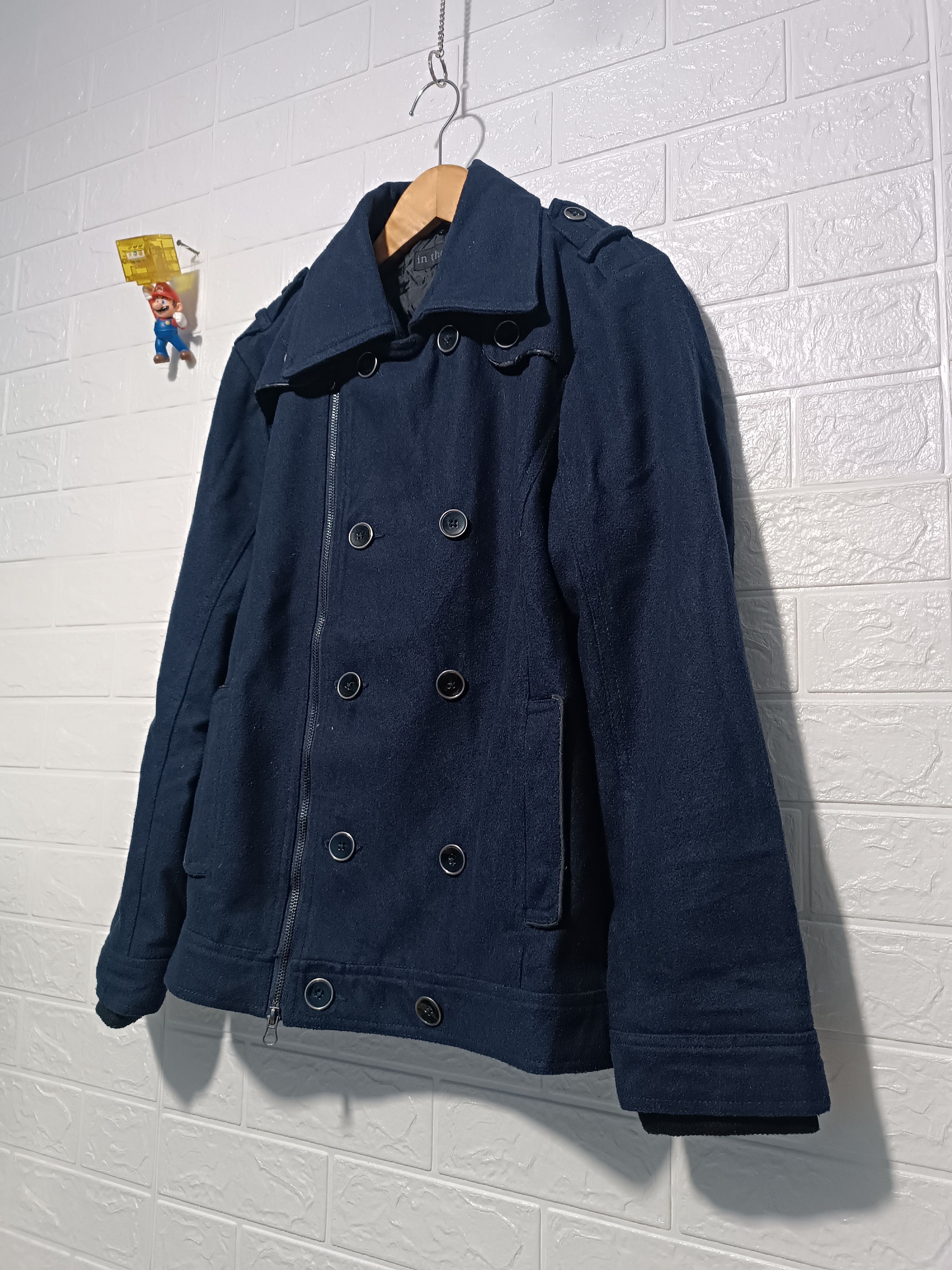 In The Attic In The Attic Double Breasted Wool Peacoat Jacket Blue Navy Size US M / EU 48-50 / 2 - 4 Thumbnail