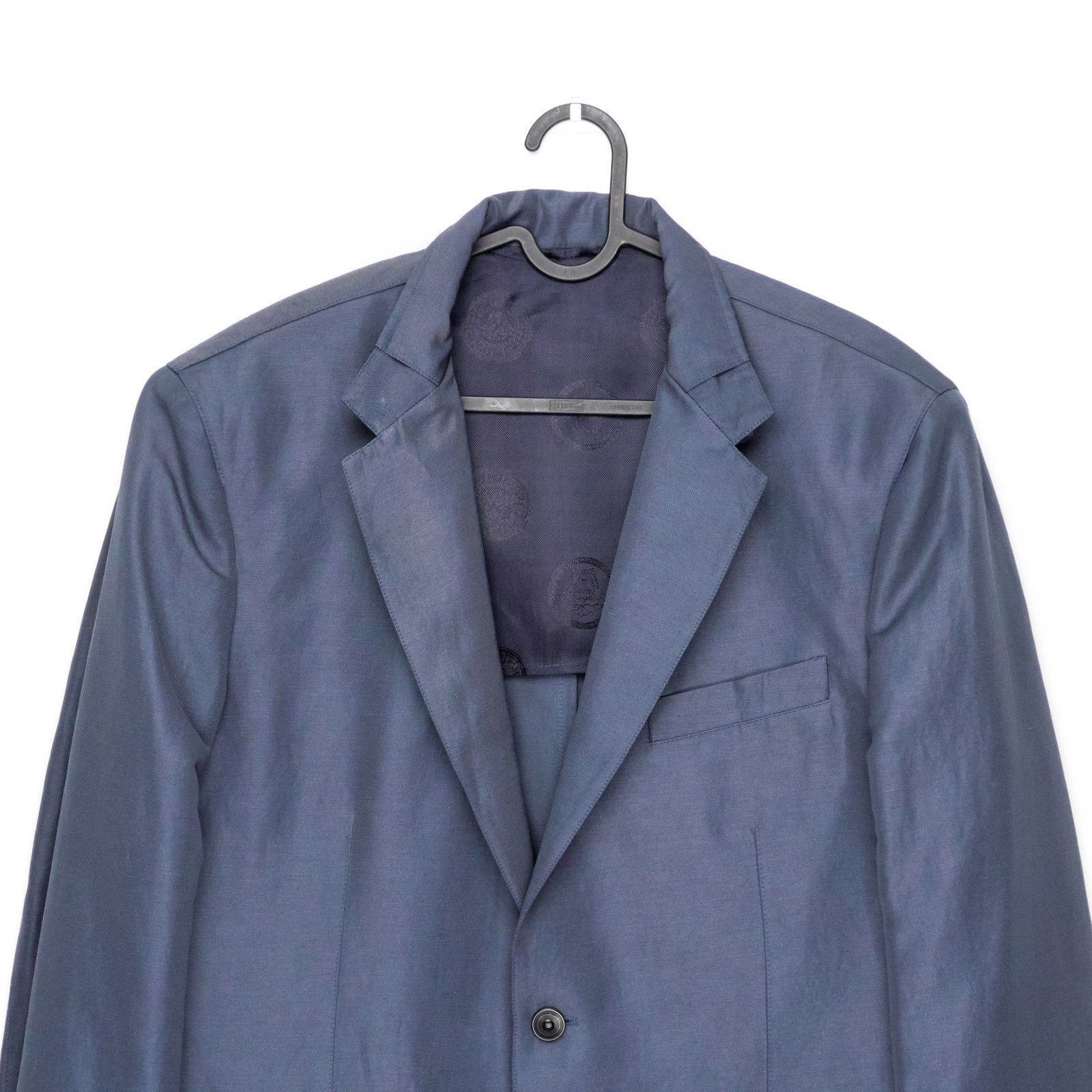 Versace Gianni Versace Medusa Greca Logo Linen Blend Blazer Jacket Size US L / EU 52-54 / 3 - 2 Thumbnail