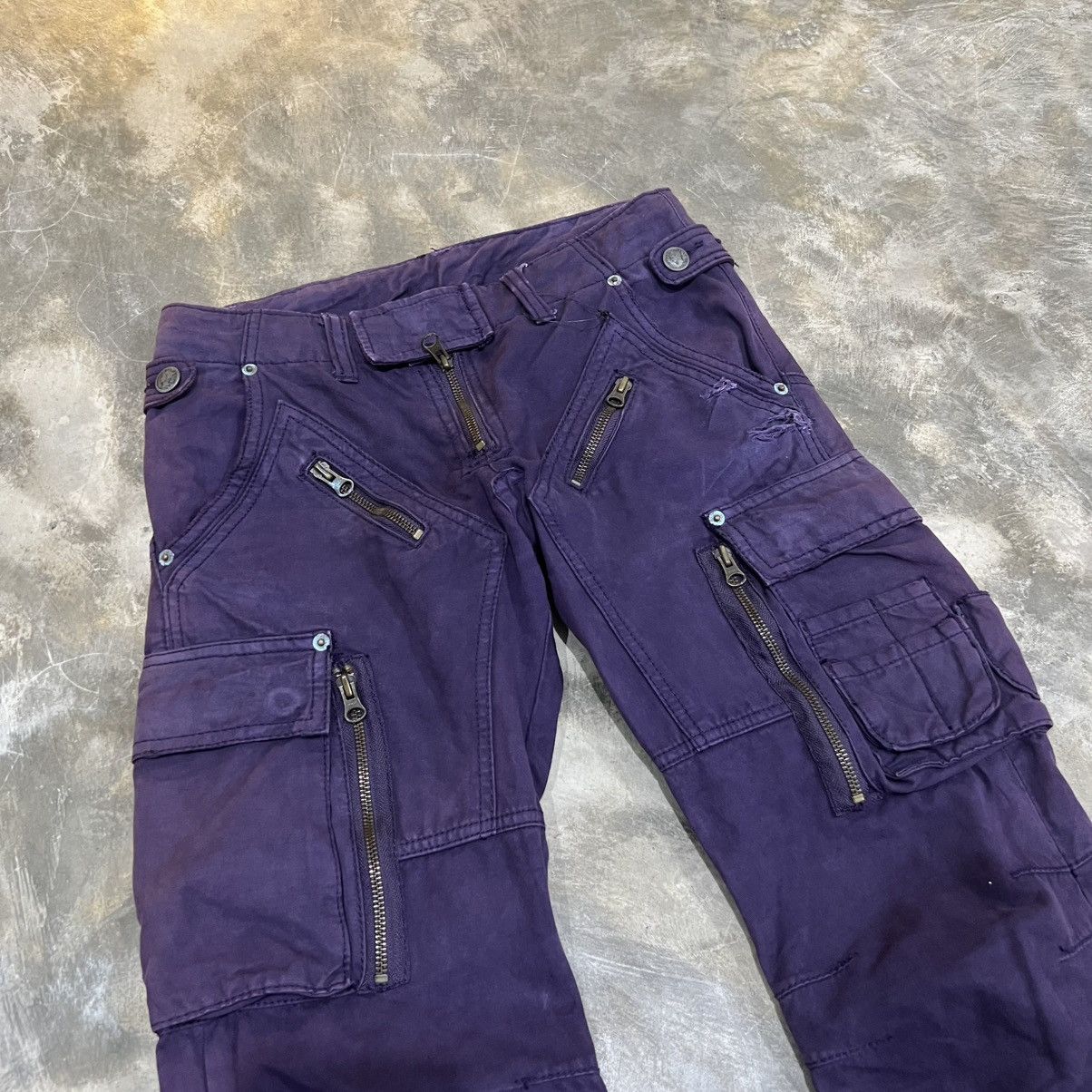 PPFM 2000s PPFM Vkei Style Multi Zip Pocket Cargo Pants Size US 28 / EU 44 - 3 Thumbnail