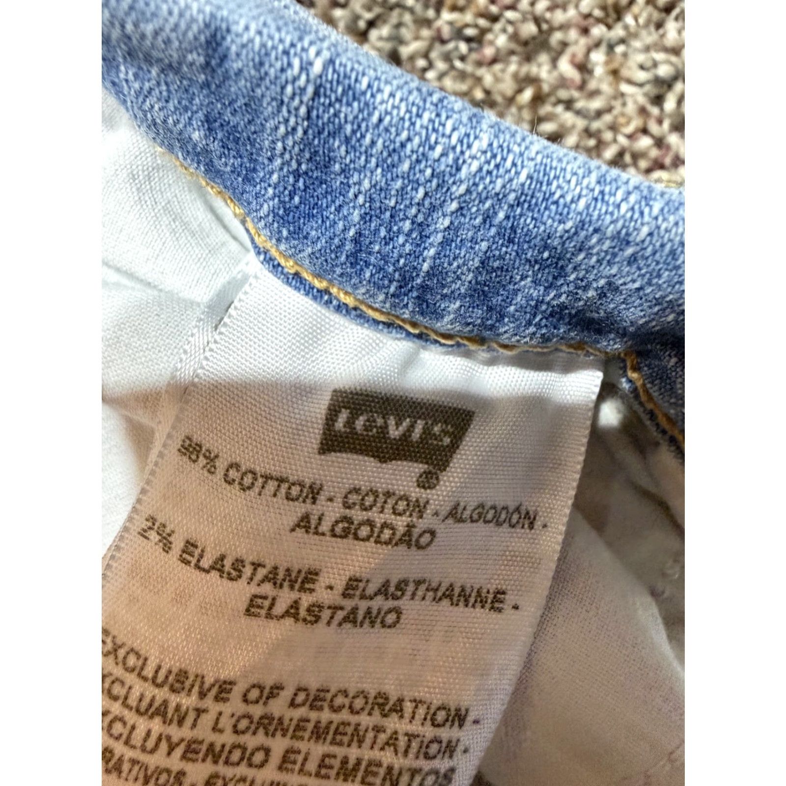 Levi's Levi's 512 Bootcut Jeans Women's Size 12 Blue Denim Stretch Slimming 5-Pocket Levi's 500 Series Size 34" / US 12 / IT 48 - 5 Thumbnail