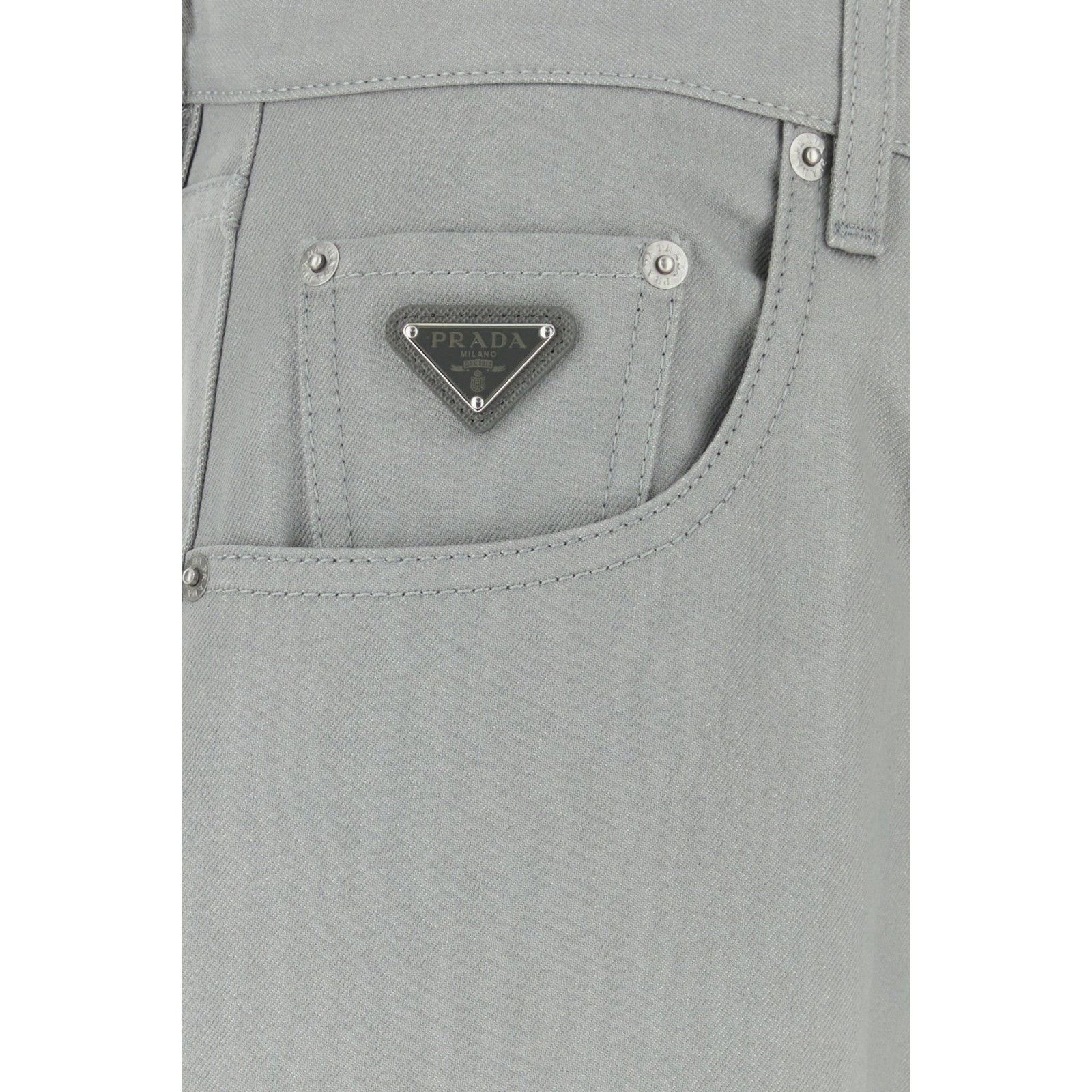 Prada PRADA Gray Denim Jeans New & Authentic (Men's size:31;) Size US 31 - 3 Thumbnail