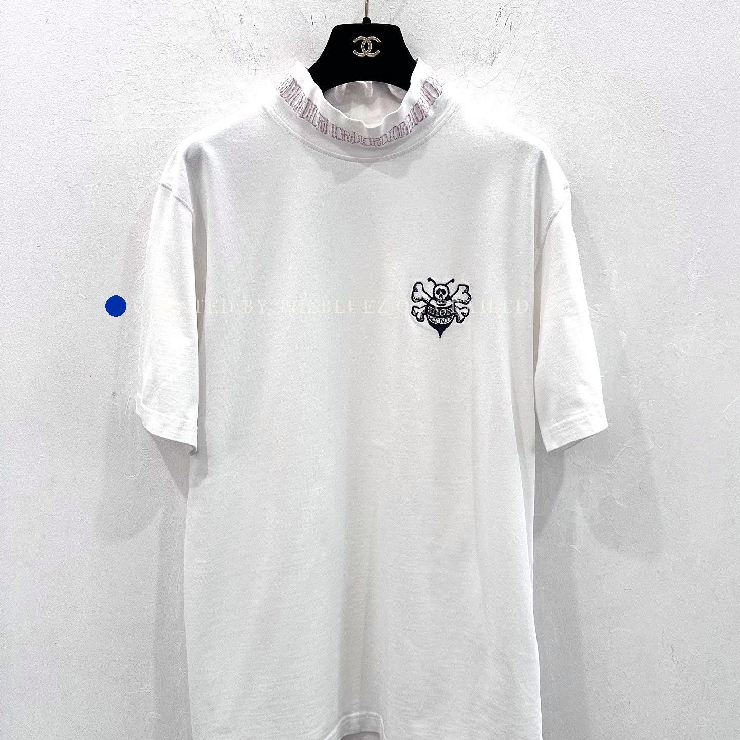 Dior Skull Bee Logo Tee in White - Size XS Size US XS / EU 42 / 0 - 1 Thumbnail