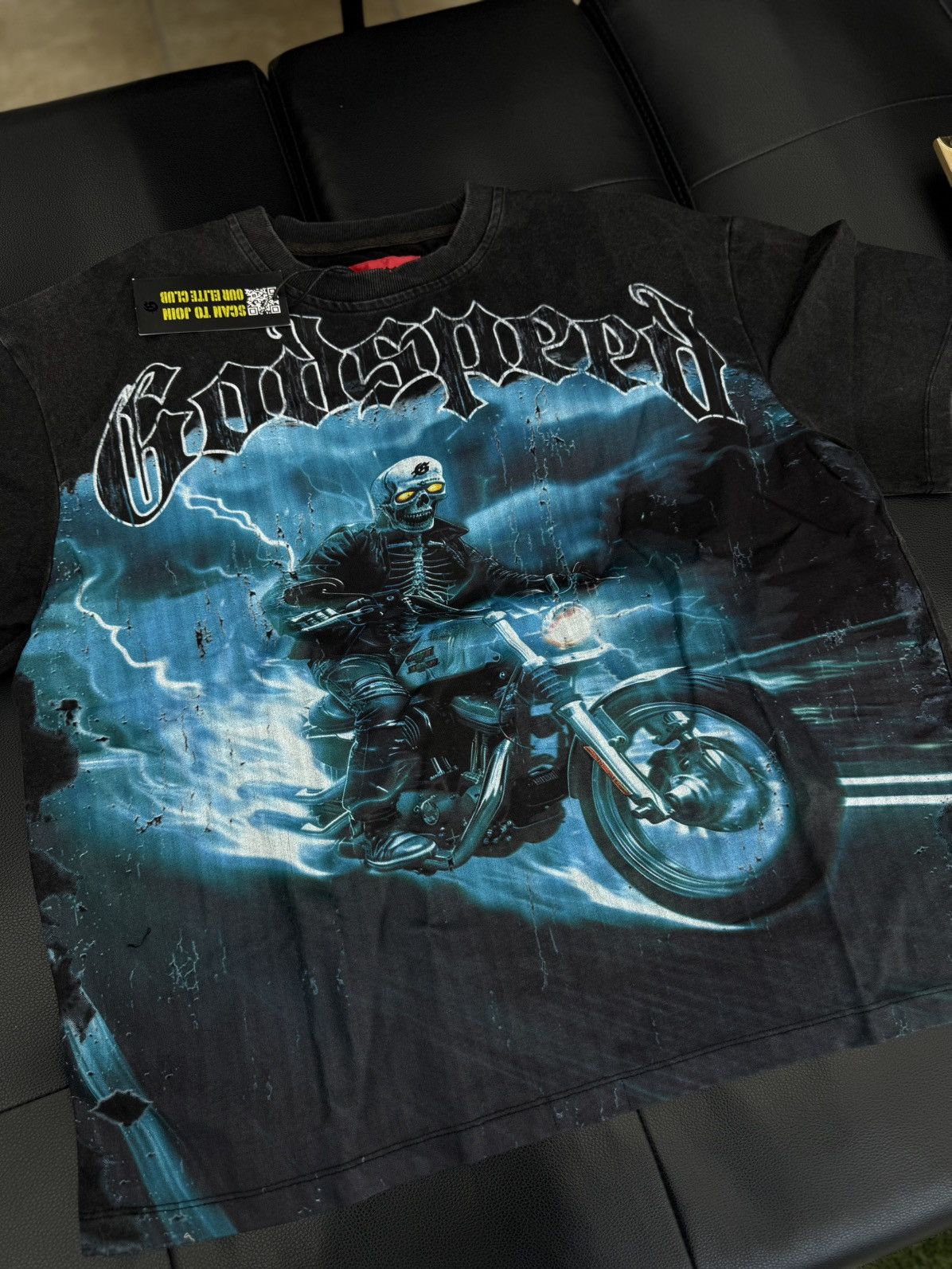 Godspeed Godspeed Blue Motorcycle Tee Shirt Size M (NEW) Size US M / EU 48-50 / 2 - 2 Thumbnail