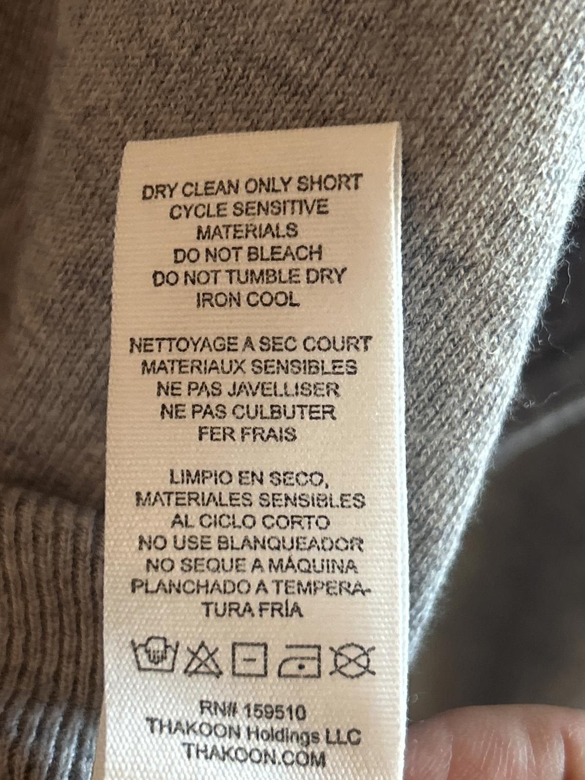 THAKOON NWT Thakoon Sweater Medium Grey Pullover V-Neck Long Sleeve Size M / US 6-8 / IT 42-44 - 5 Thumbnail
