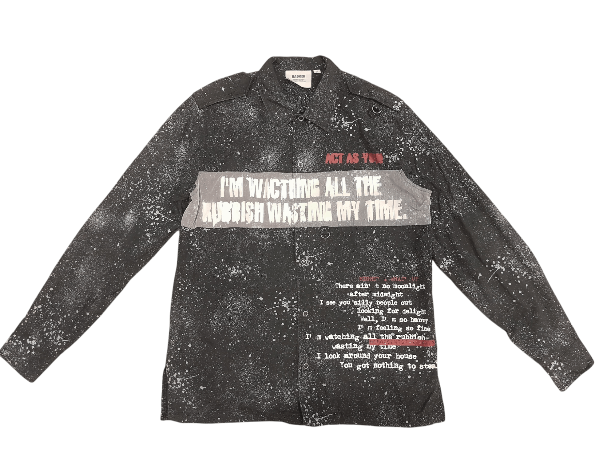 Seditionaries Badger Anarchy Seditionaries Punk Shirt (F577) Size US M / EU 48-50 / 2 - 1 Thumbnail