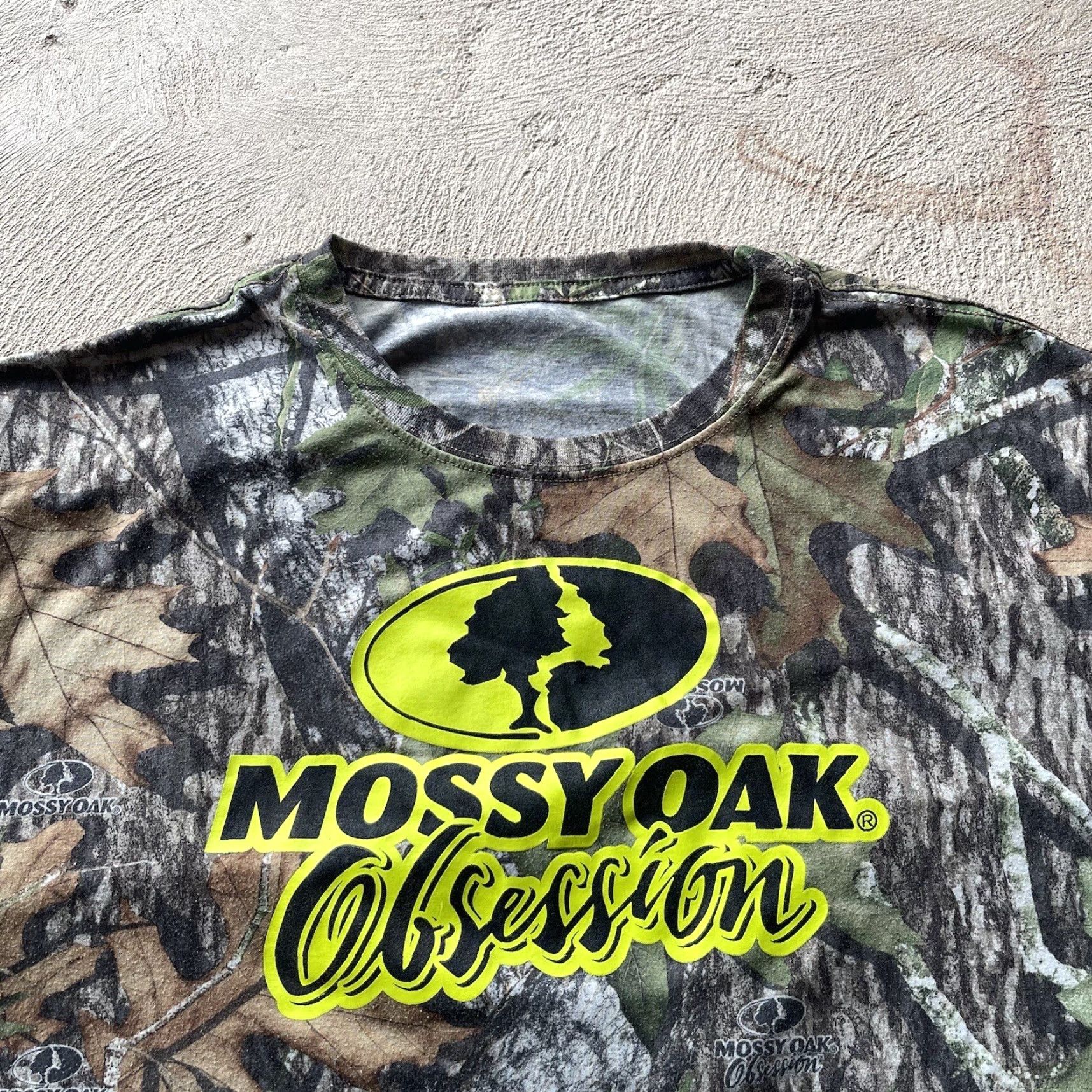 Vintage MOSSY OAK Shirt Mens XL Brown Camouflage Outdoor T-Shirt Short Sleeve Crew Neck Stretch Camouflage Hunting Obsession 90s? Size US XL / EU 56 / 4 - 3 Thumbnail