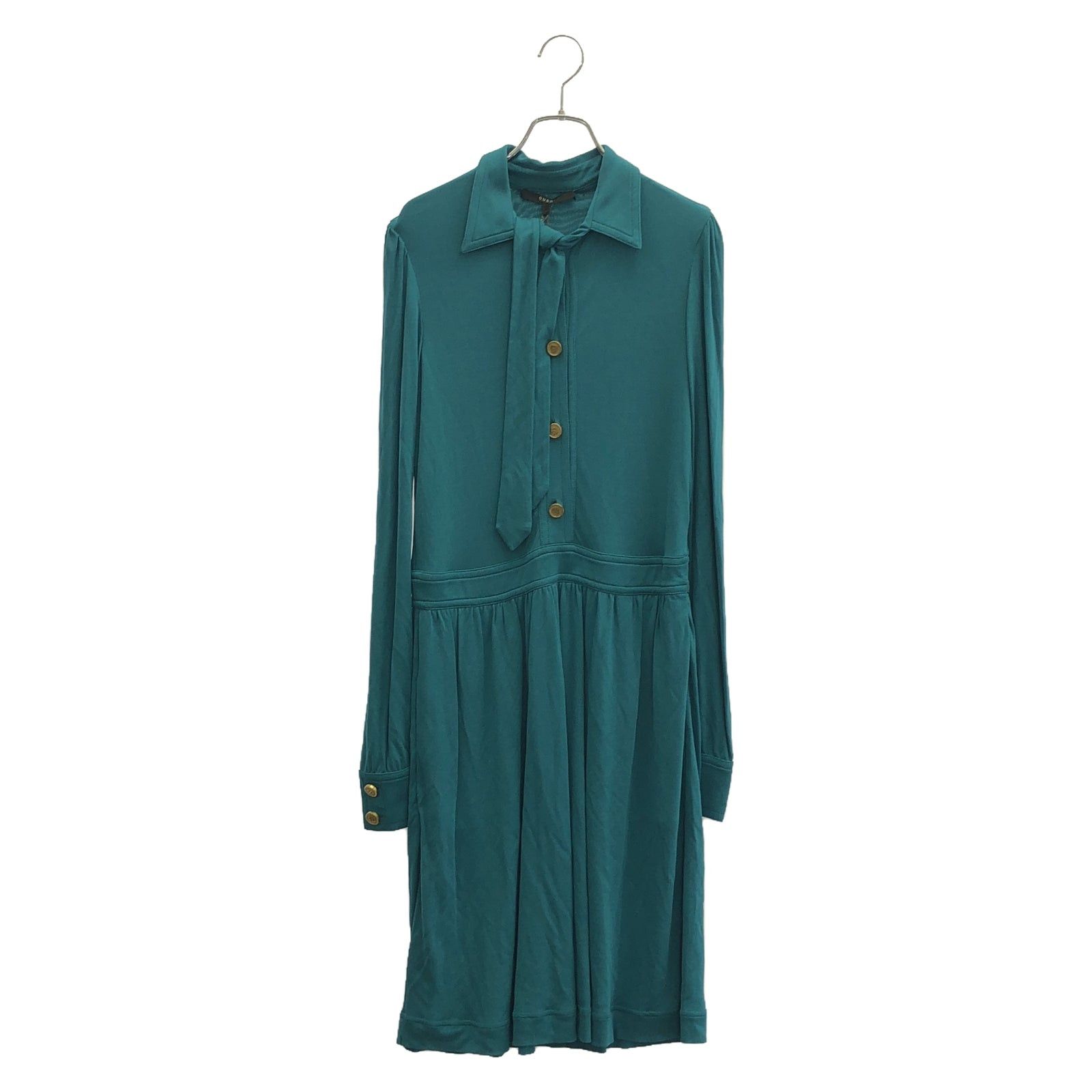 Gucci Long Sleeve Dress One Piece Rayon Green