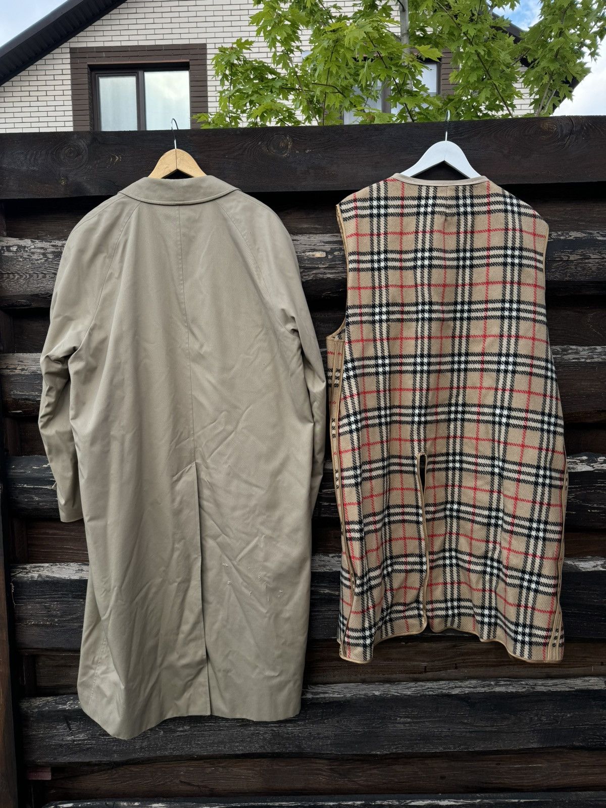 Burberry × Vintage Burberry beige long trench coat with lining vintage Size US L / EU 52-54 / 3 - 12 Thumbnail