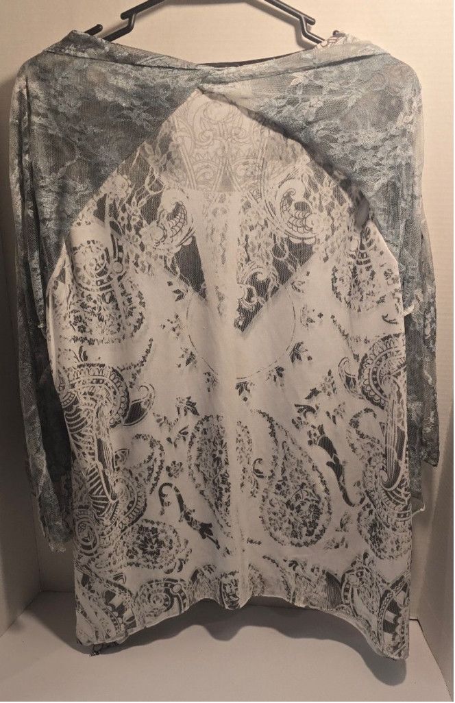 The Unbranded Brand Women's Roz & Ali XL Blouse Size XL / US 12-14 / IT 48-50 - 3 Thumbnail