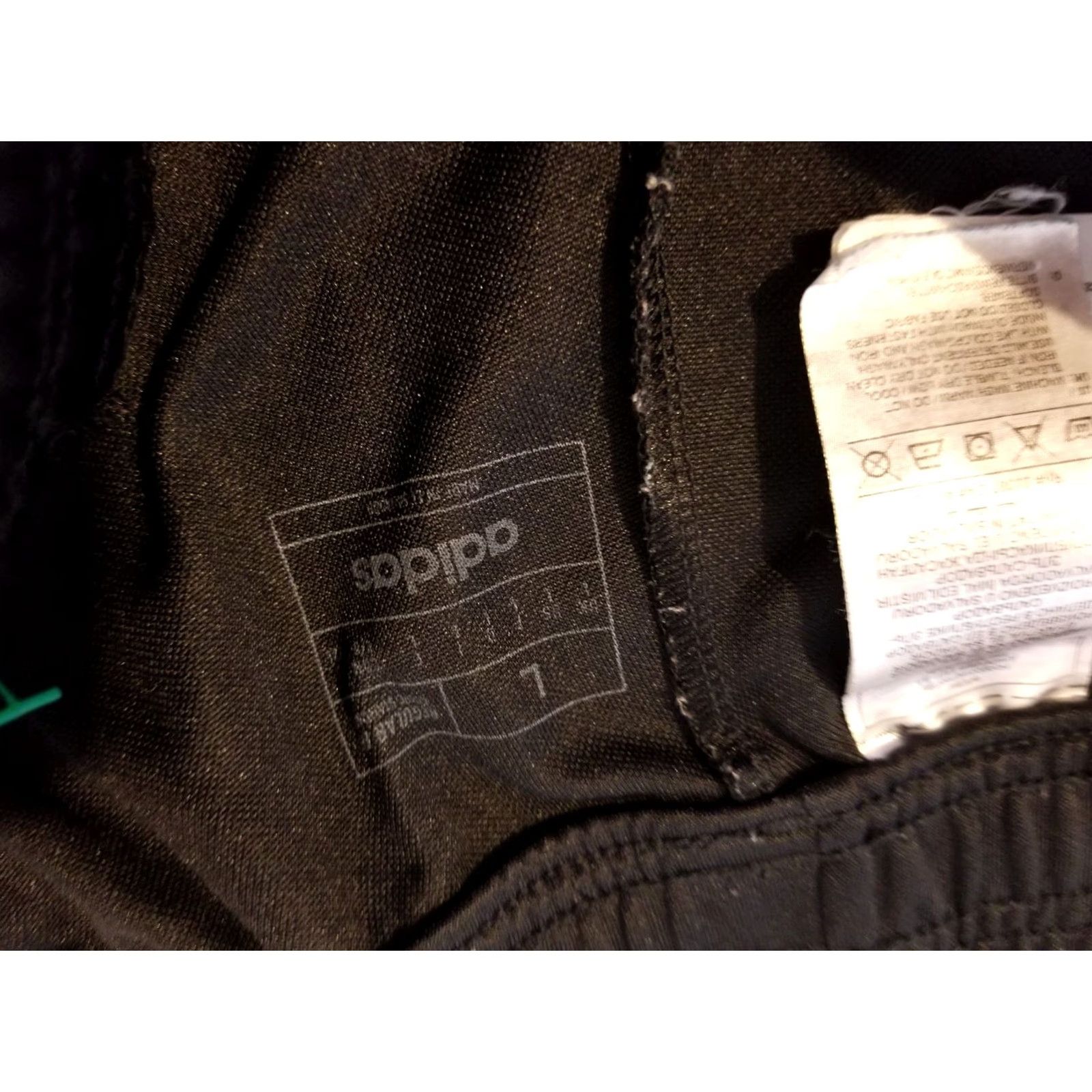 Adidas adidas Pants L Large Black Athletic Jogger Mens Sports Activewear Pockets Tapered Style Size US 33 - 5 Thumbnail