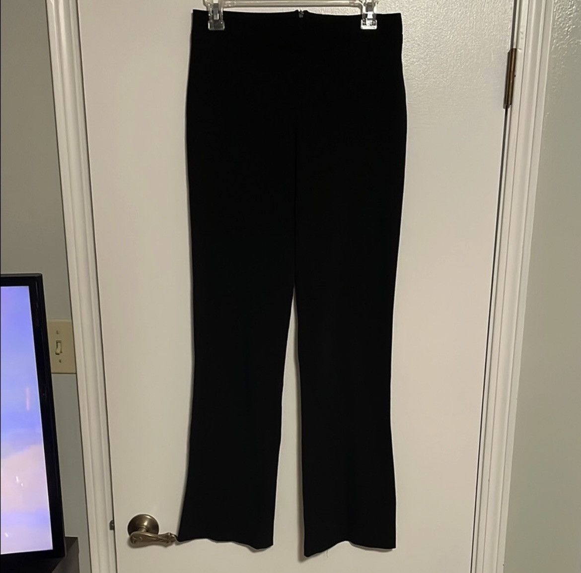 XOXO XOXO Black Straight Leg Pants Size 27" / US 4 / IT 40 - 1 Thumbnail