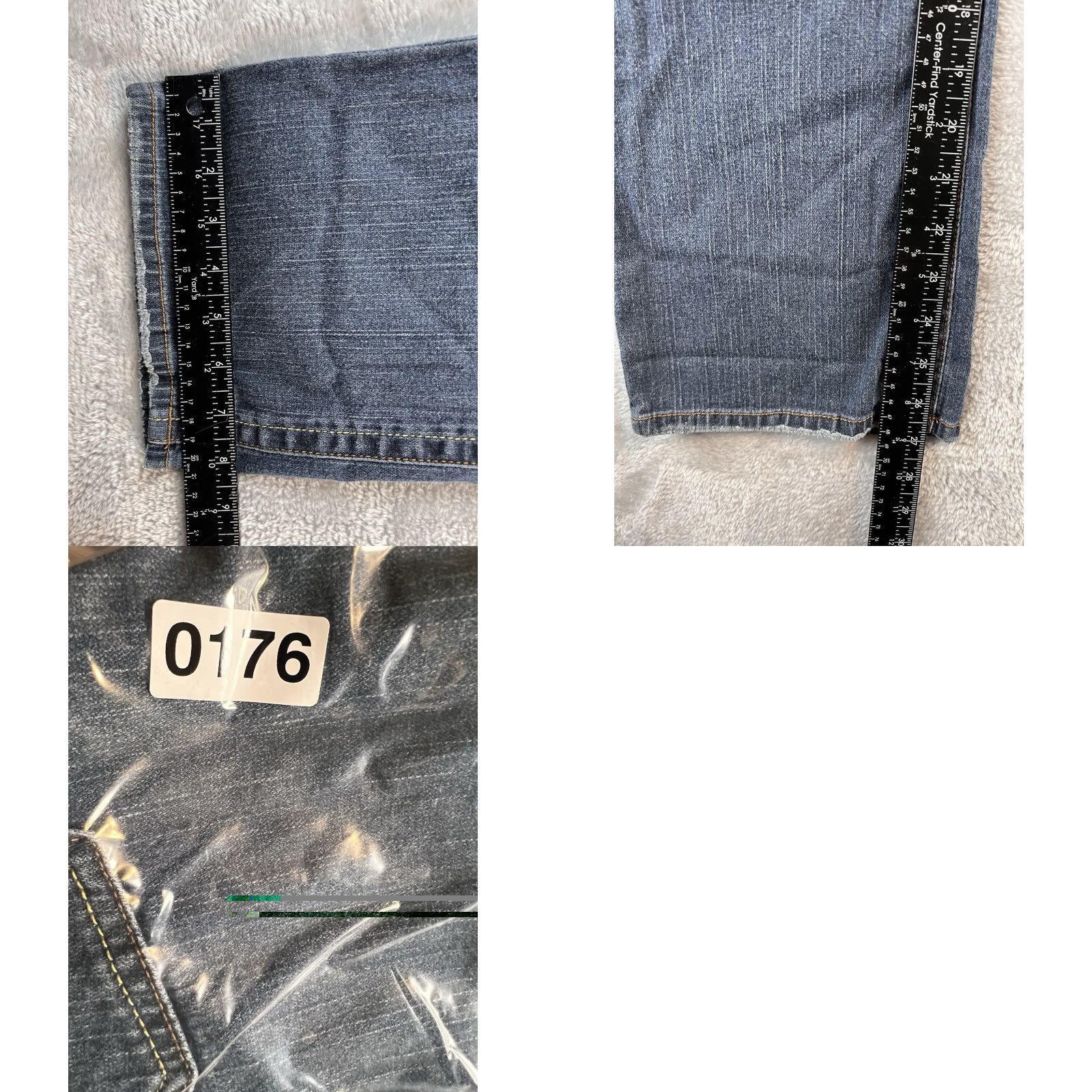 Denime VINTAGE Z Cavaricci Jeans Womens 12 Blue Denim Straight Boho Jeans 80s 90s Womens Size 24" / US 00 / IT 34 - 8 Thumbnail