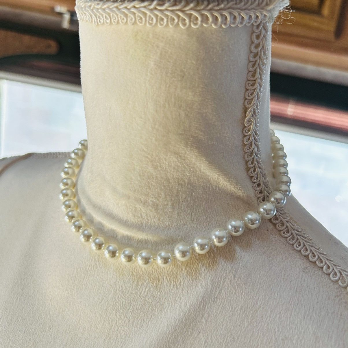 Other Elegant classic white high luster glass pearl 925 necklace Size ONE SIZE - 3 Thumbnail