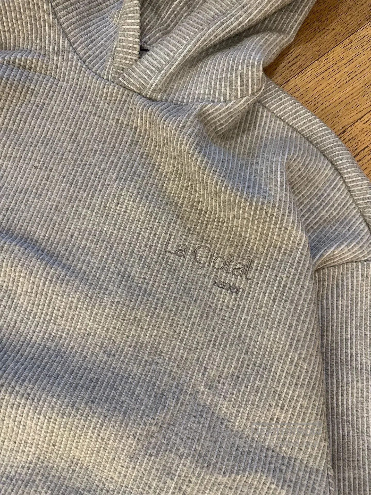 CLOSED Kanoh Made Light Gray Corduroy Hoodie. Size US M / EU 48-50 / 2 - 2 Thumbnail