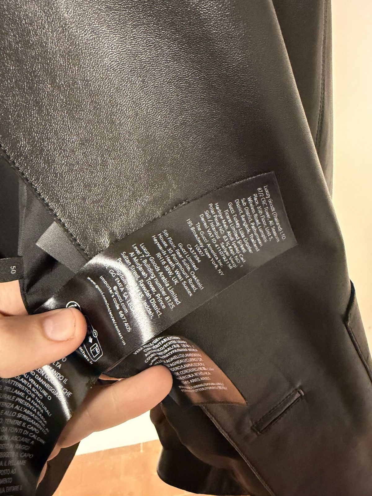 Gucci DEMNA - SS26 Nerd Soft Nappa Leather Jacket 50 Size US M / EU 48-50 / 2 - 18 Thumbnail