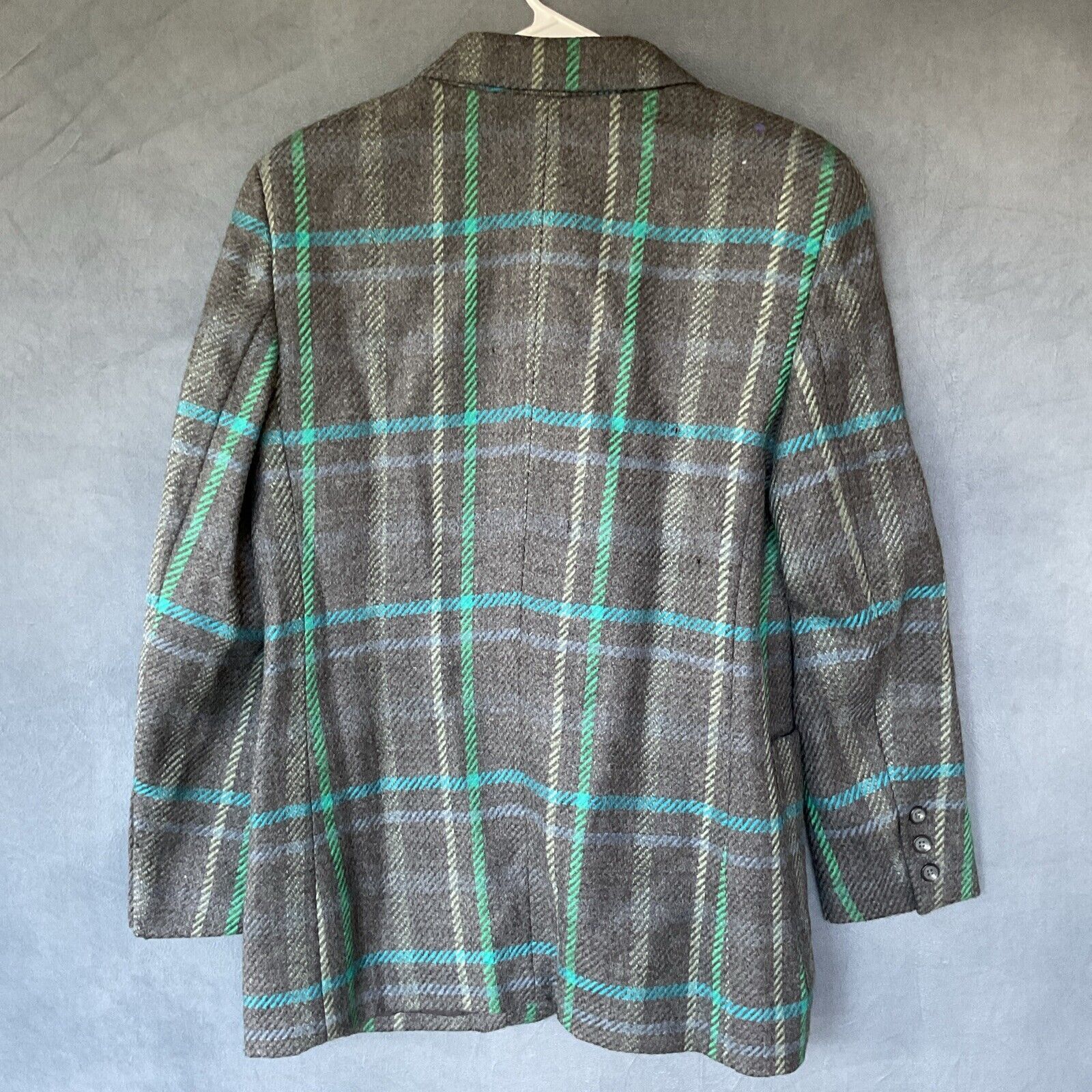 Liz Claiborne Vintage Liz Claiborne Collection Blazer Women 10 Plaid Twill Size L / US 10 / IT 46 - 3 Thumbnail