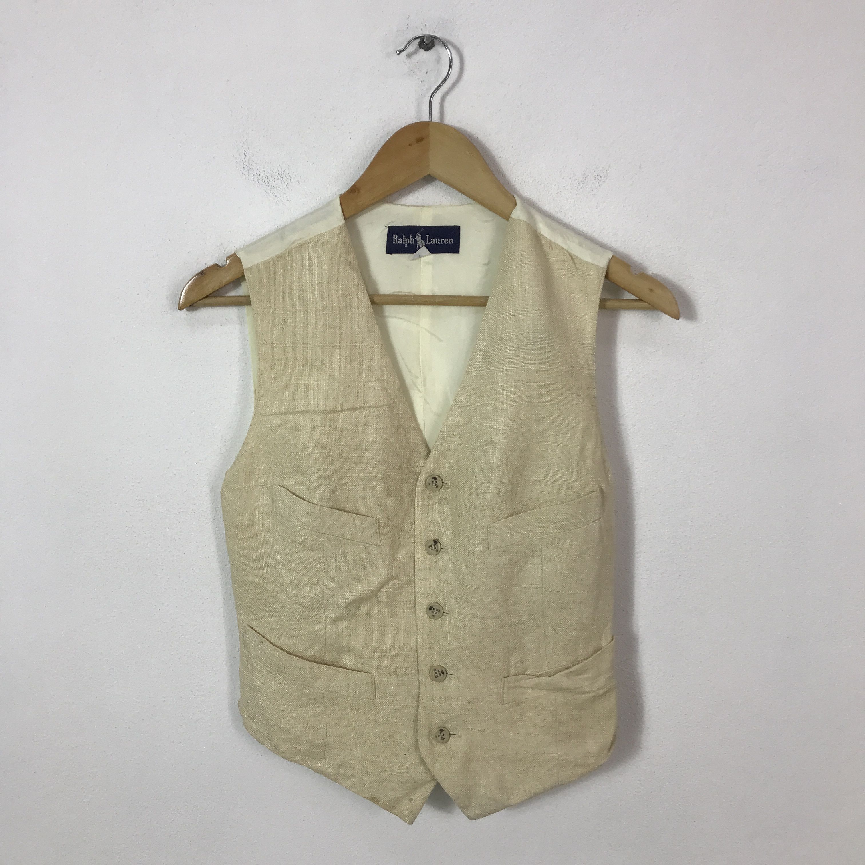 Ralph Lauren × Vintage Vtg Polo Ralph lauren vest jacket Size US L / EU 52-54 / 3 - 1 Thumbnail