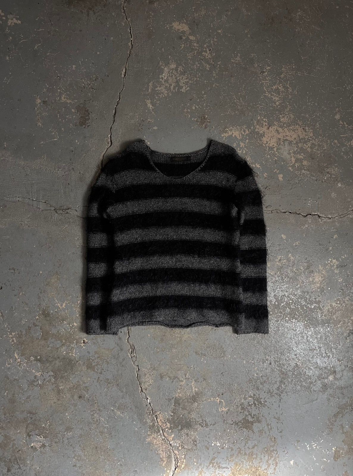 Undercover AW03 “ Paper Doll “ Punk Mohair Stripe Sweater Size US M / EU 48-50 / 2 - 1 Thumbnail