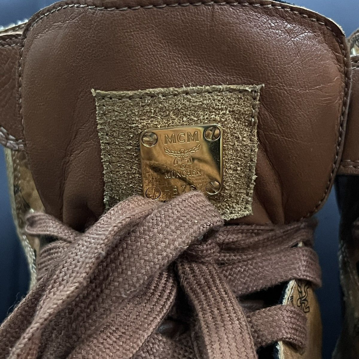MCM MCM Monogram High-Top Sneakers Size US 8.5 / EU 41-42 - 14 Thumbnail