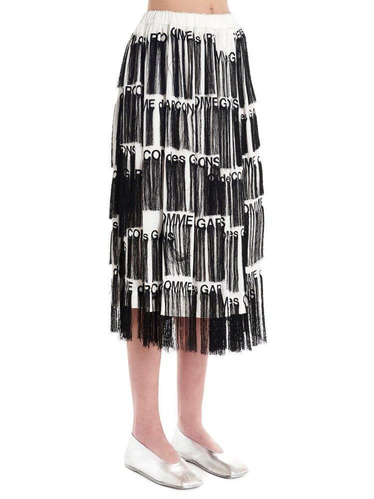 Comme des Garcons Comme des Garcons Fringed Logo Skirt SS20 Size XS Size 26" / US 2 / IT 38 - 15 Thumbnail