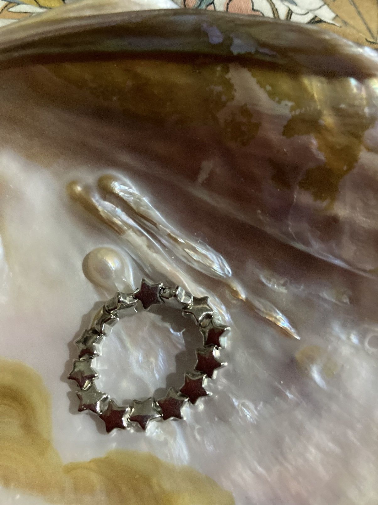 Other Silver coloured star beaded ring Size ONE SIZE - 2 Thumbnail