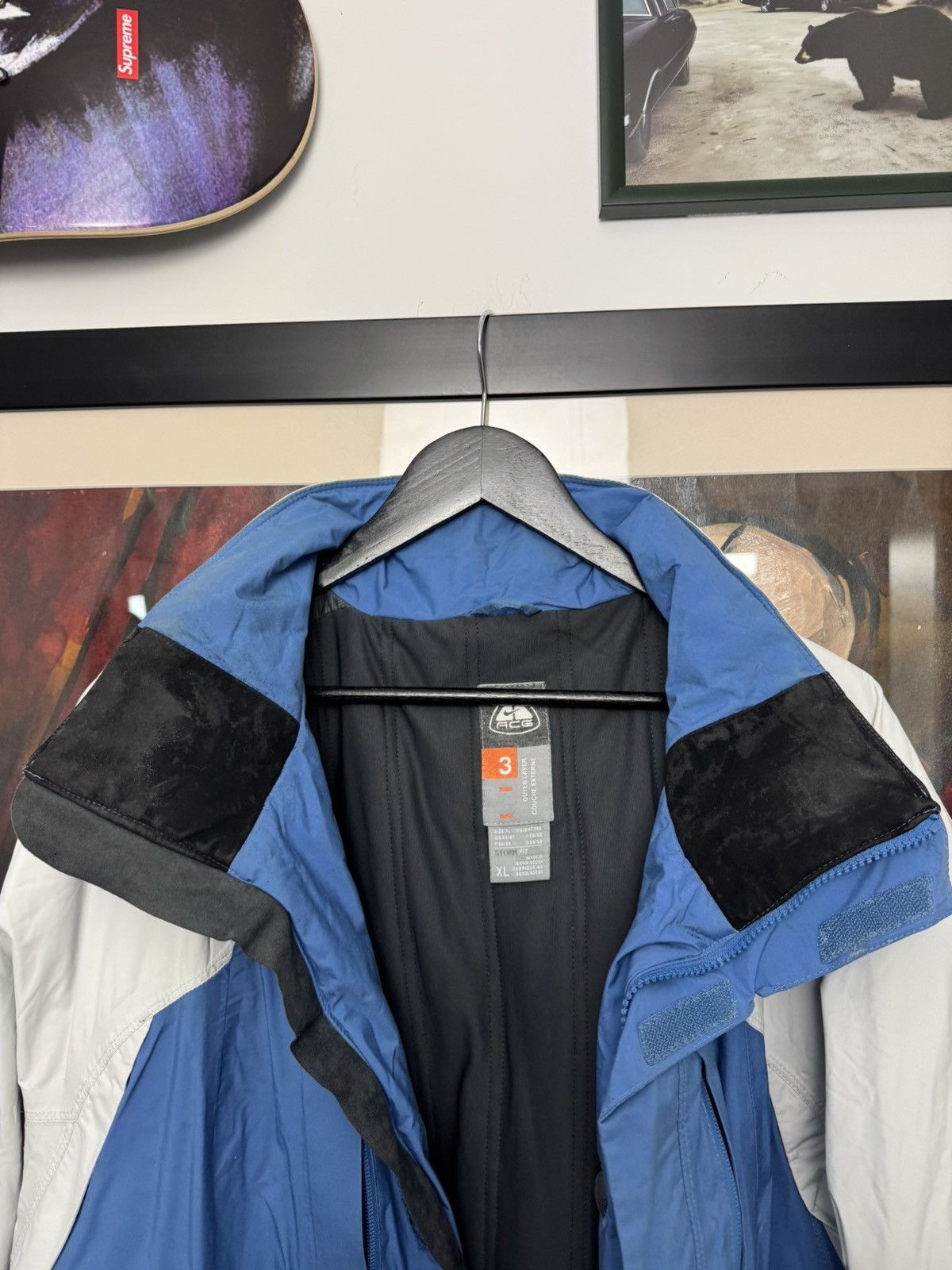Nike Nike ACG Vintage Y2k Tech Windbreaker Jacket Hype Blue White Size US XL / EU 56 / 4 - 10 Thumbnail