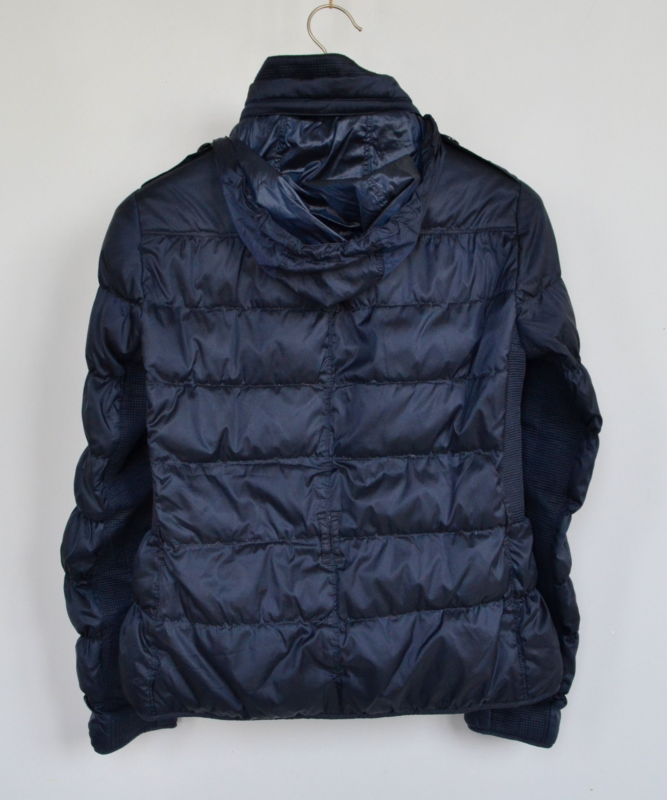 Burberry 🔴 BURBERRY Down Jacket Bomber Zip Hooded Check Pockets Size M / US 6-8 / IT 42-44 - 7 Thumbnail
