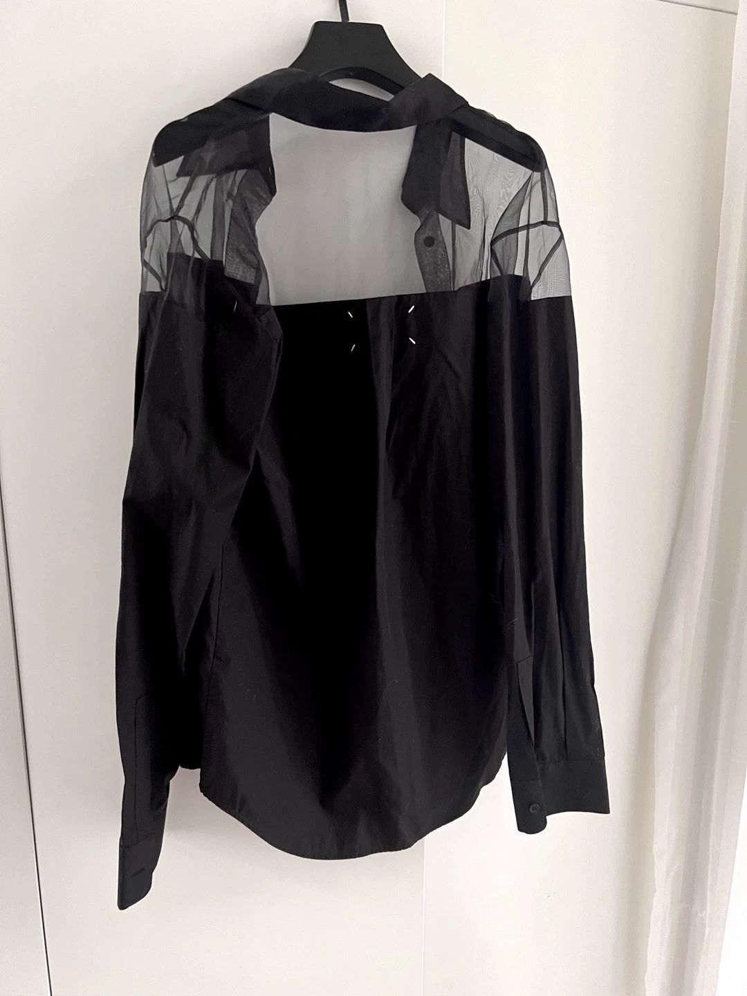 Maison Margiela Maison Margiela Tulle-Paneled Shirt FR38 Size S / US 4 / IT 40 - 1 Thumbnail