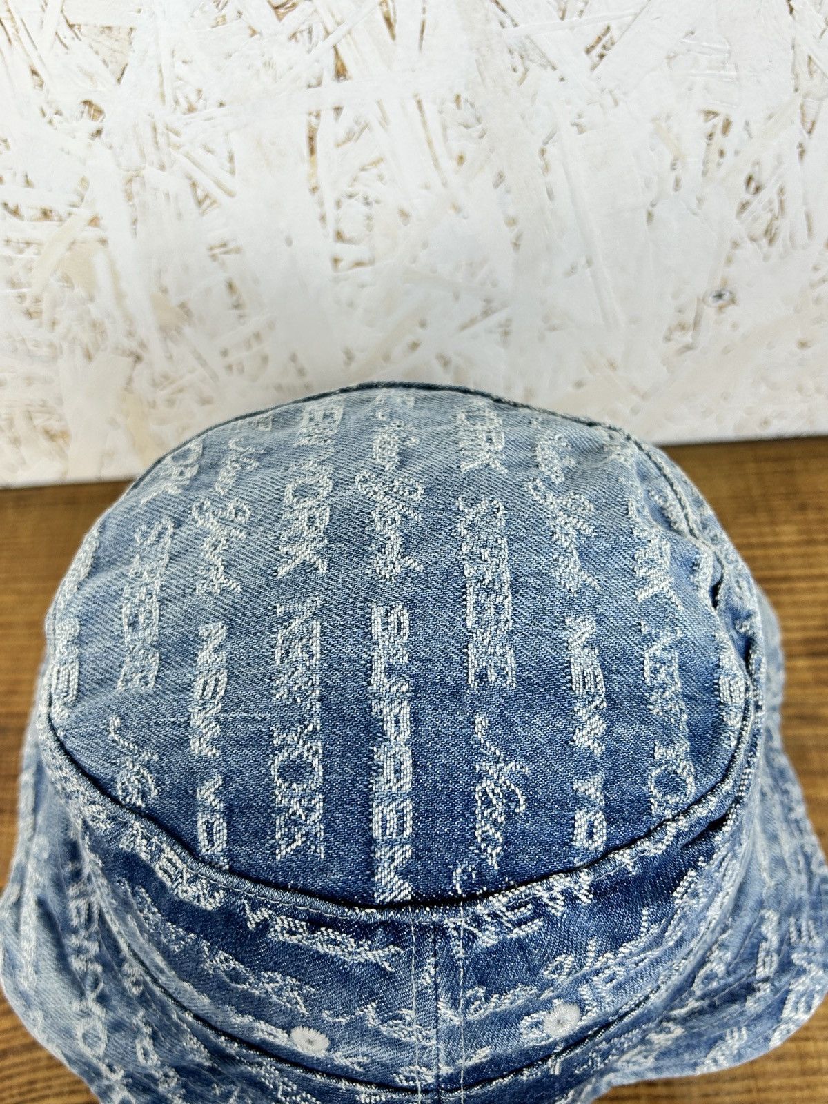 Supreme Supreme Jacquard Multi Type Denim Crusher Bucket Hat FW22 Size ONE SIZE - 7 Thumbnail
