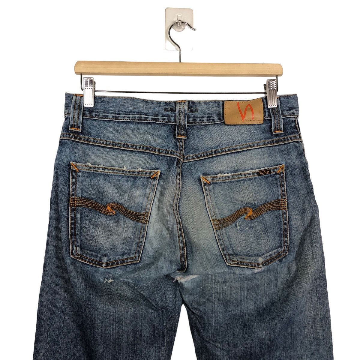 Japanese Brand 🔥Nudie Jeans Co Denim Straight Cut Issey Miyake Design Size US 32 / EU 48 - 8 Thumbnail