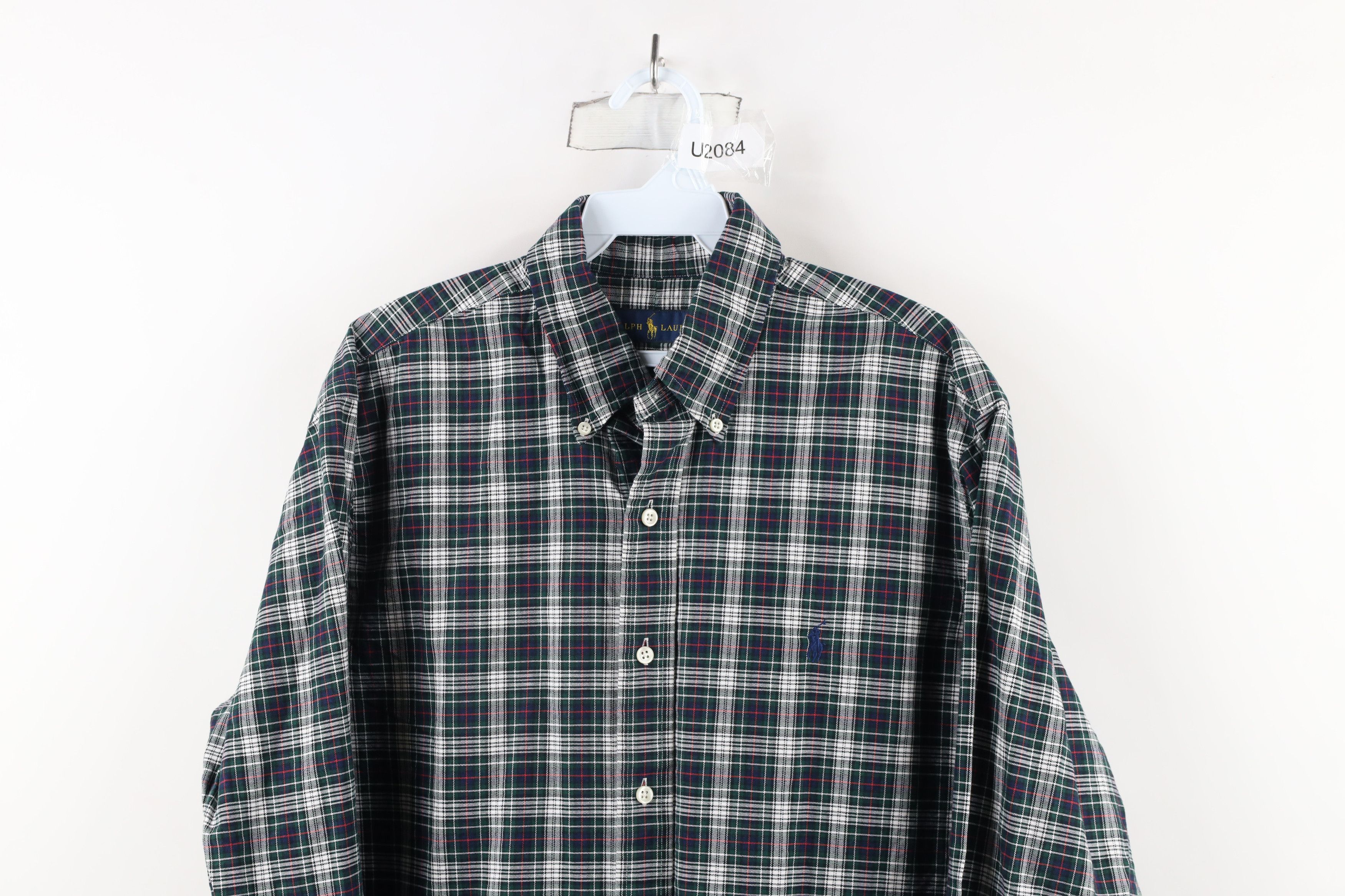 Ralph Lauren × Vintage Vintage Ralph Lauren Heavyweight Button Down Shirt Plaid Size US L / EU 52-54 / 3 - 2 Thumbnail