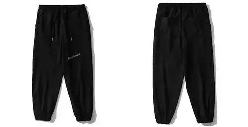 Japanese Brand 20AW Indigo Union Japan Black Minimal Jogger Pants Size US 30 / EU 46 - 2 Thumbnail