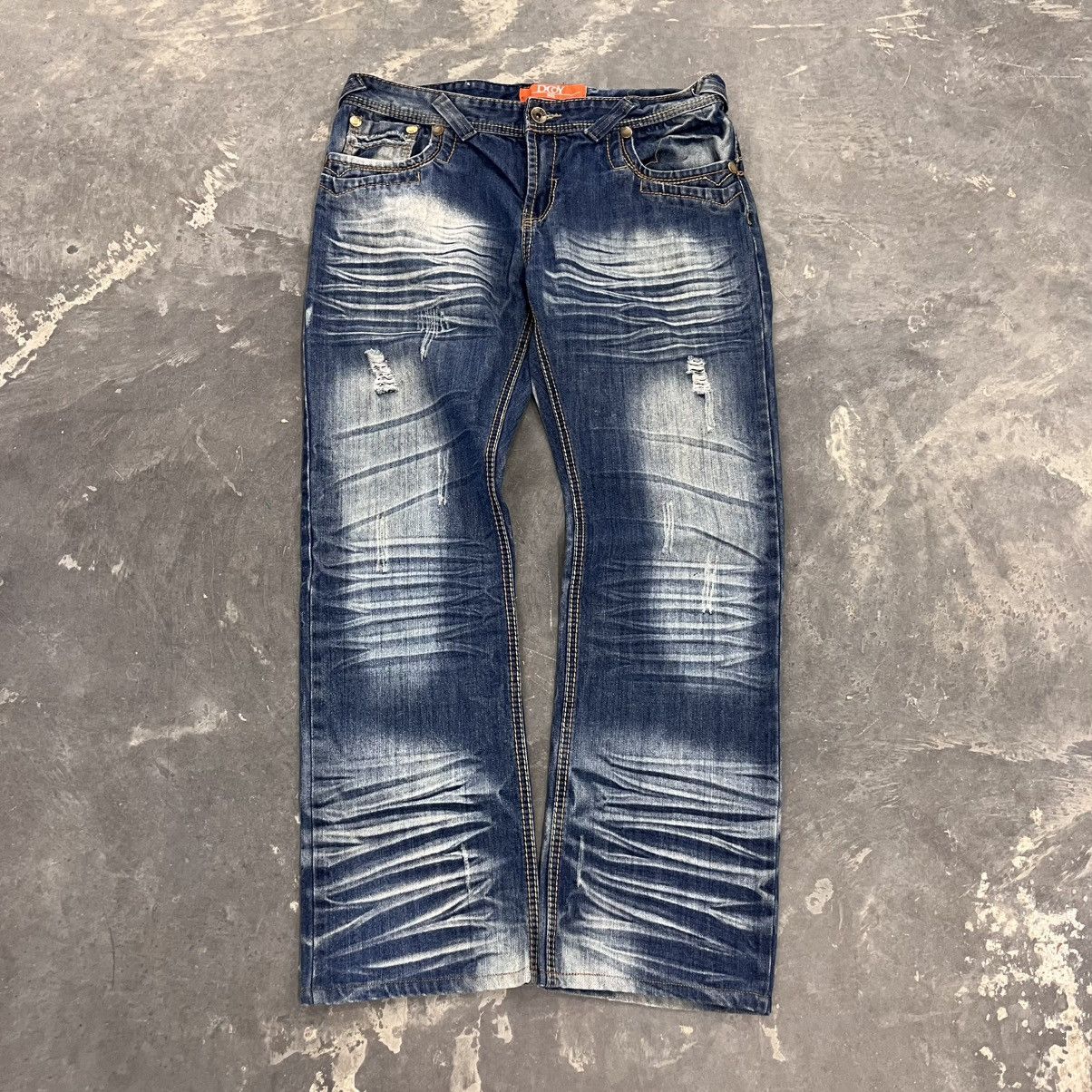 Fubu × Rocawear Y2K RocaWear style Washed and faded denim jeans baggy 34x32 Size US 34 / EU 50 - 2 Thumbnail