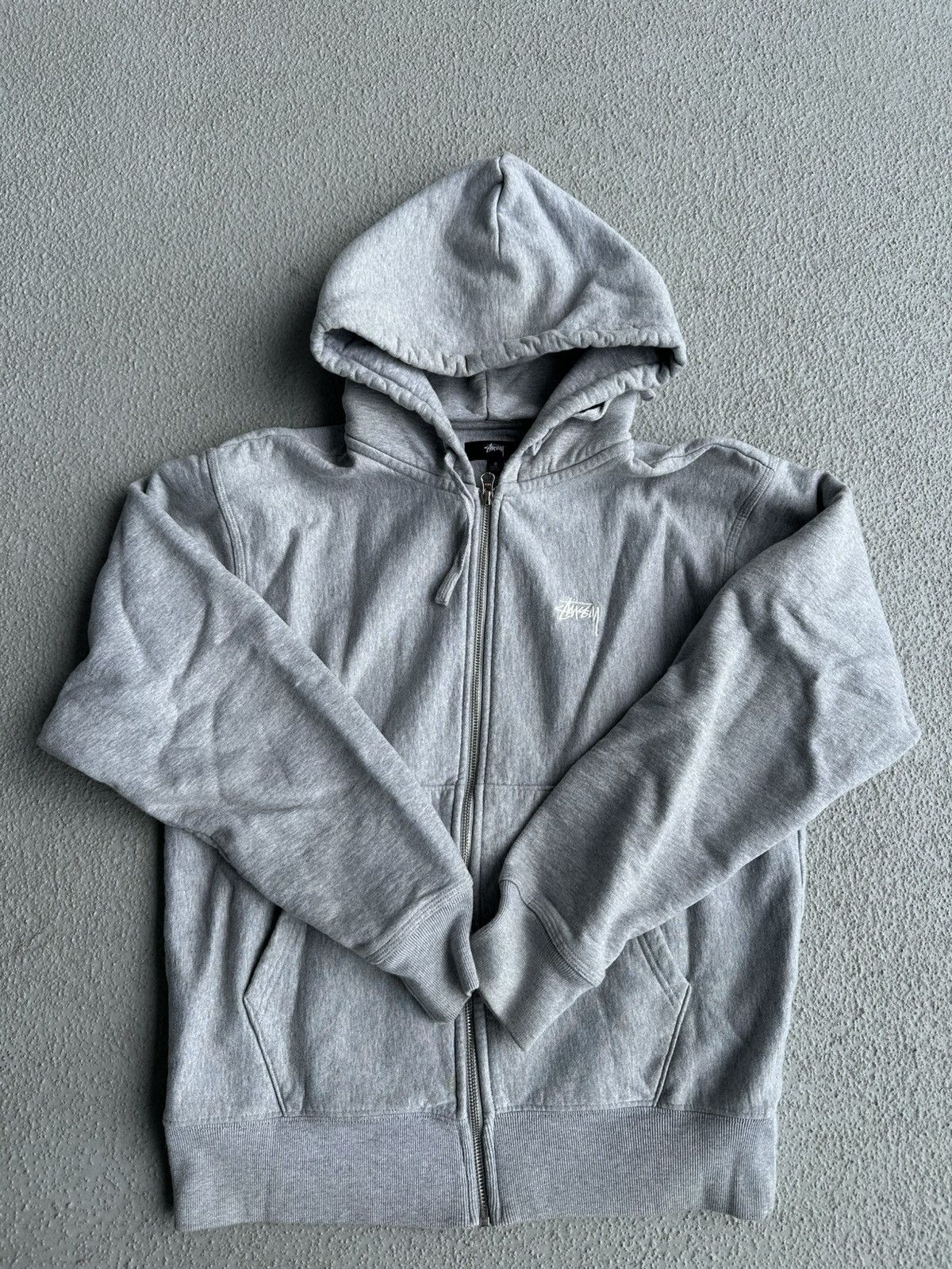 Stussy STUSSY BASIC ZIP HOODIE GREY Size US S / EU 44-46 / 1 - 1 Thumbnail