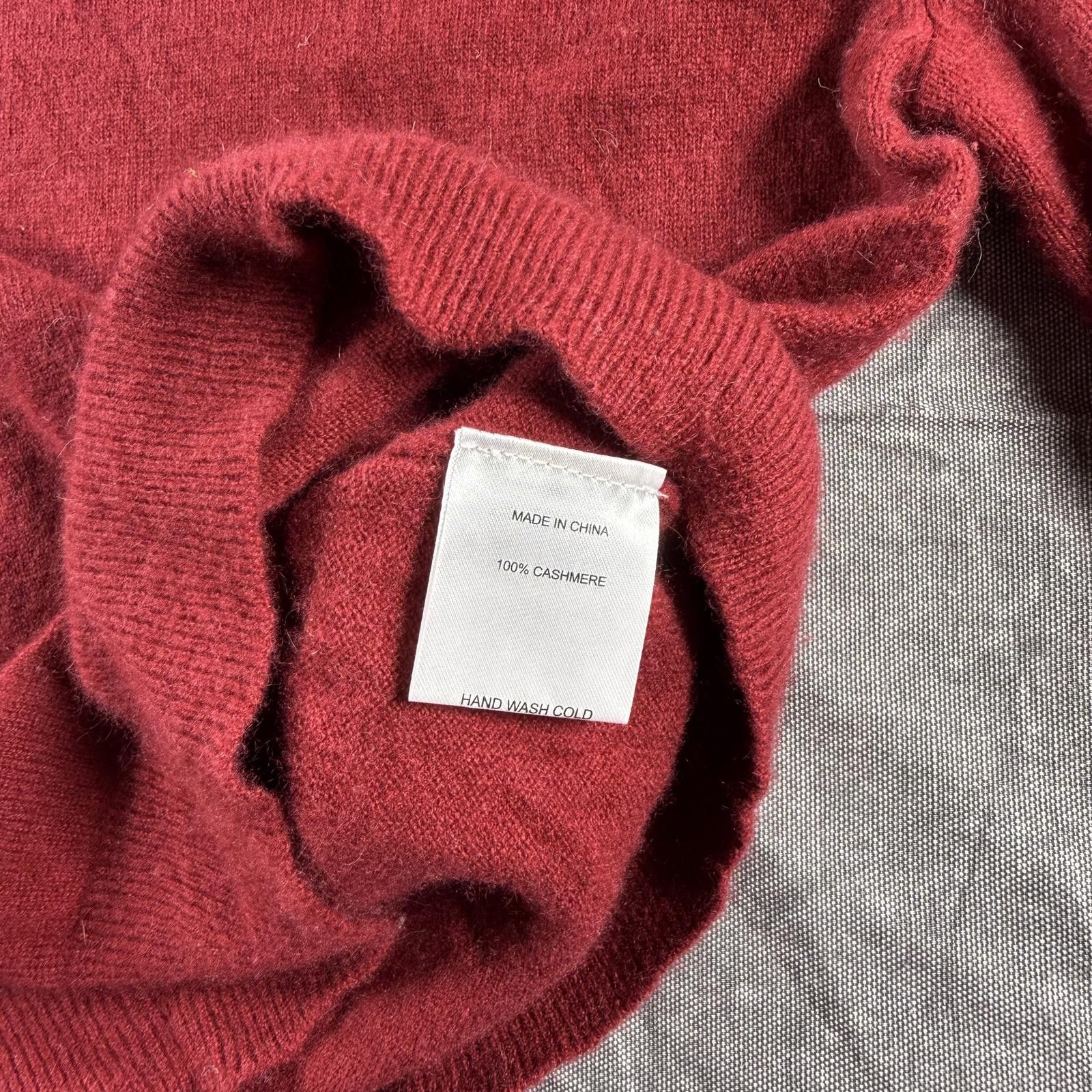 Quince Quince Sweater Women's S Red 100% Cashmere Pullover Size S / US 4 / IT 40 - 6 Thumbnail