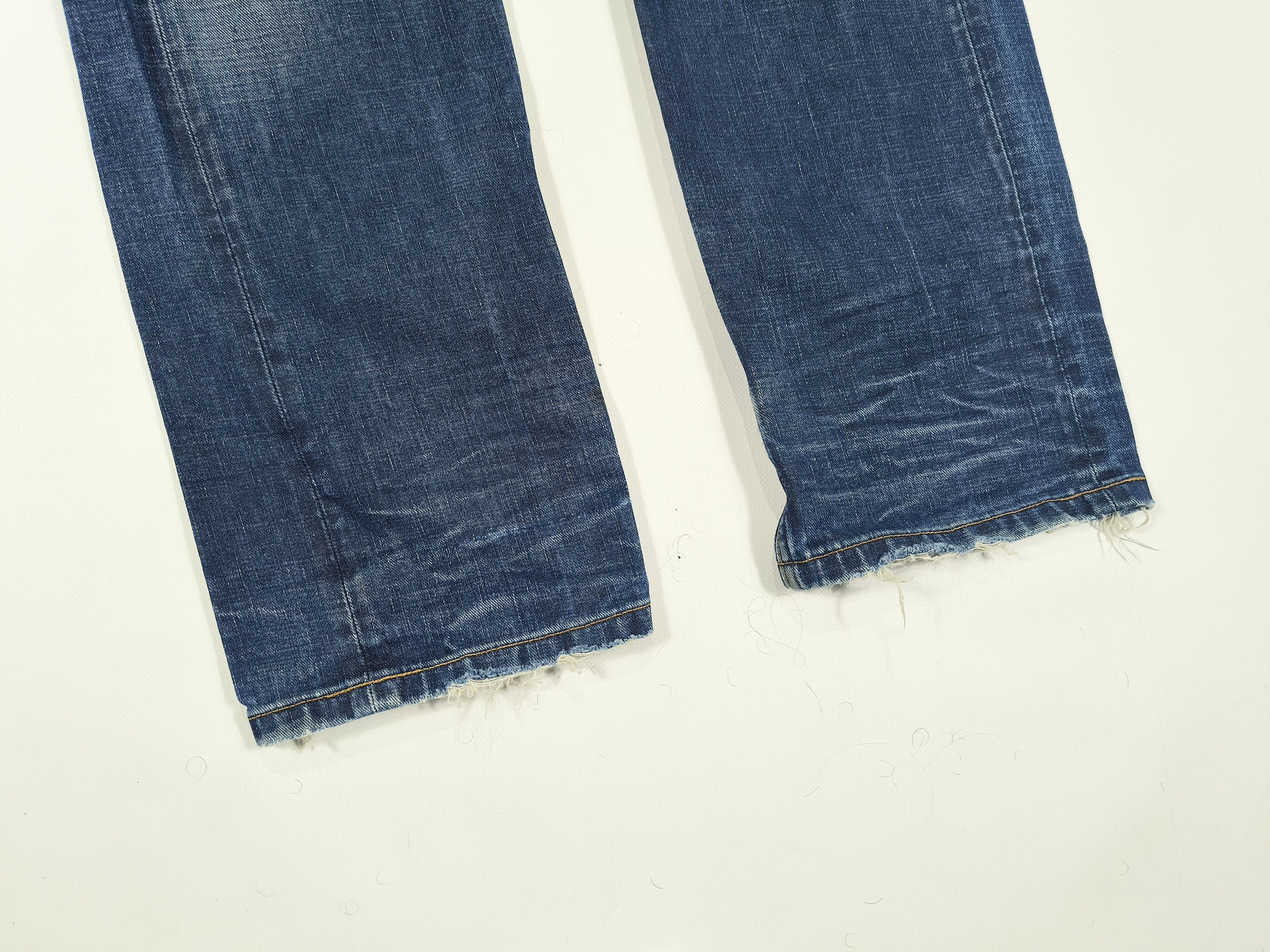 Lee Lee 101B Distressed Selvedge Denim Jeans Size W32 L32 Size US 32 / EU 48 - 6 Thumbnail