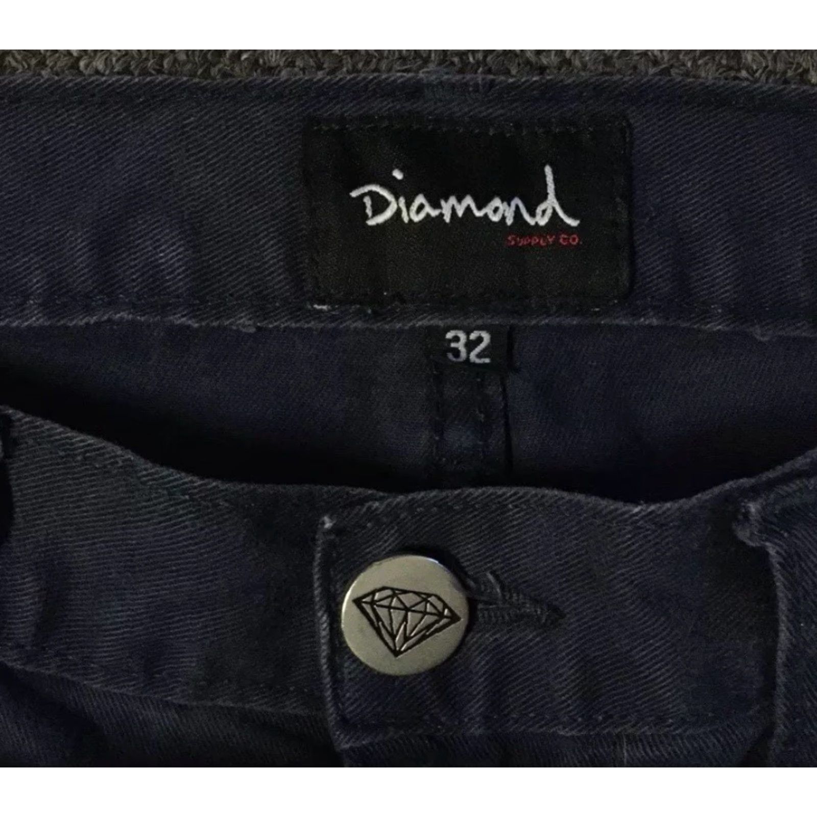 Girl Skateboards VINTAGE Diamond Supply Co Rising Sun Slim Fit Chino Pants 32 Navy Blue Men Slimming 90s Grunge Skateboarding USA Fourstar Chocolate Vtg Y2K? Size US 32 / EU 48 - 4 Thumbnail
