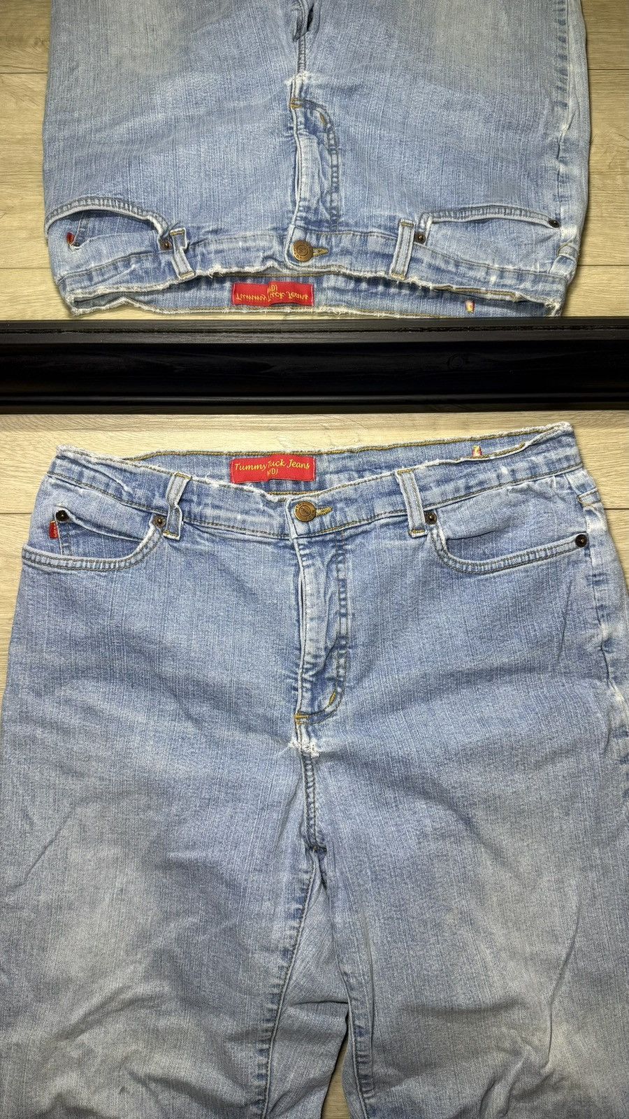 Other Y2K 2000s Tummy Tuck Jeans NYDJ Light Wash Flared Jeans Size 32" / US 10 / IT 46 - 3 Thumbnail