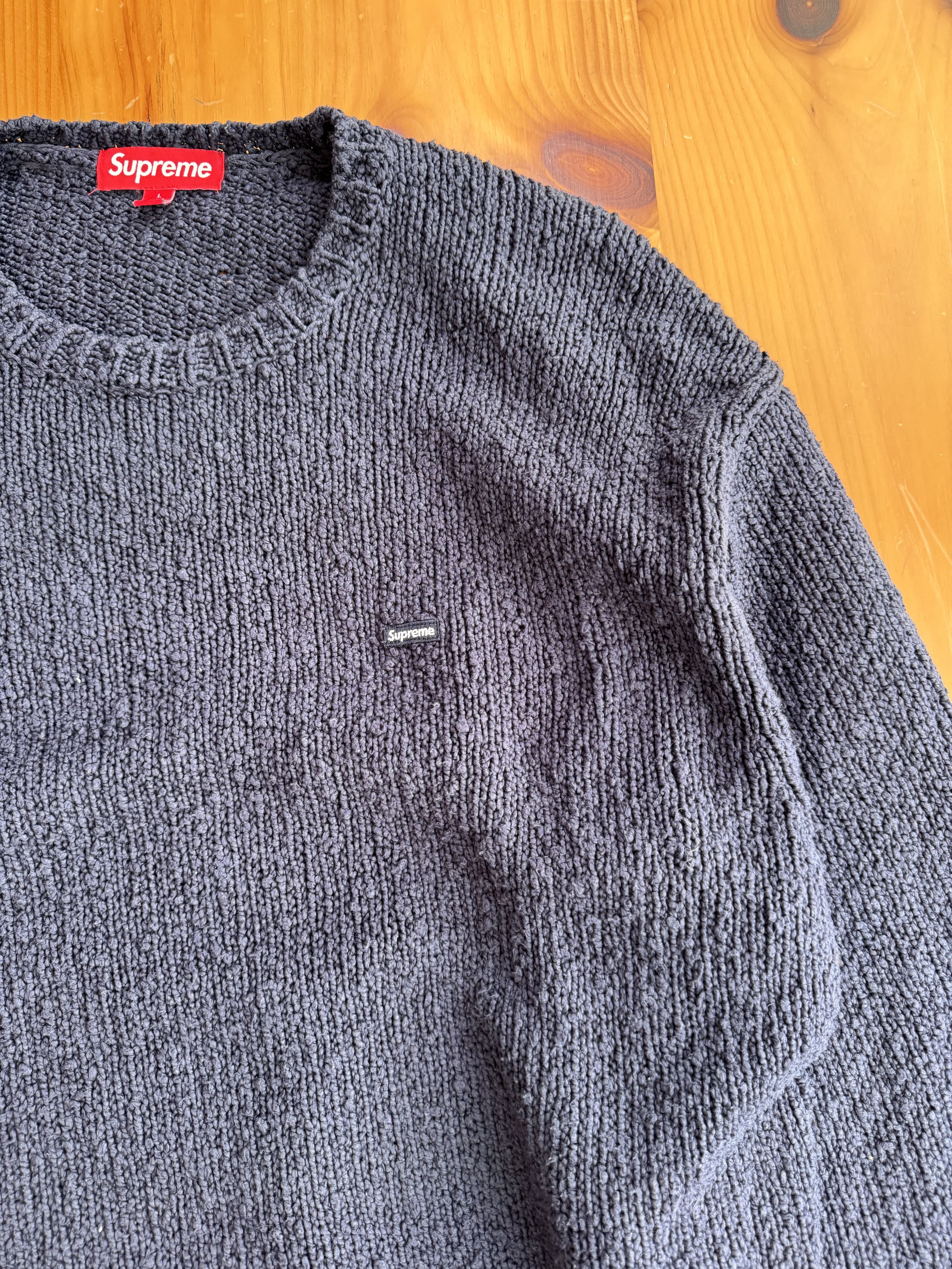 Supreme Supreme SS24 Bouclé Small Box Logo Crewneck Size US L / EU 52-54 / 3 - 3 Thumbnail