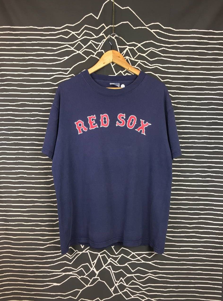 MLB × Majestic × Vintage Vtg Majestic MLB Boston Red Sox Jason Varitek Tee Size US L / EU 52-54 / 3 - 1 Thumbnail