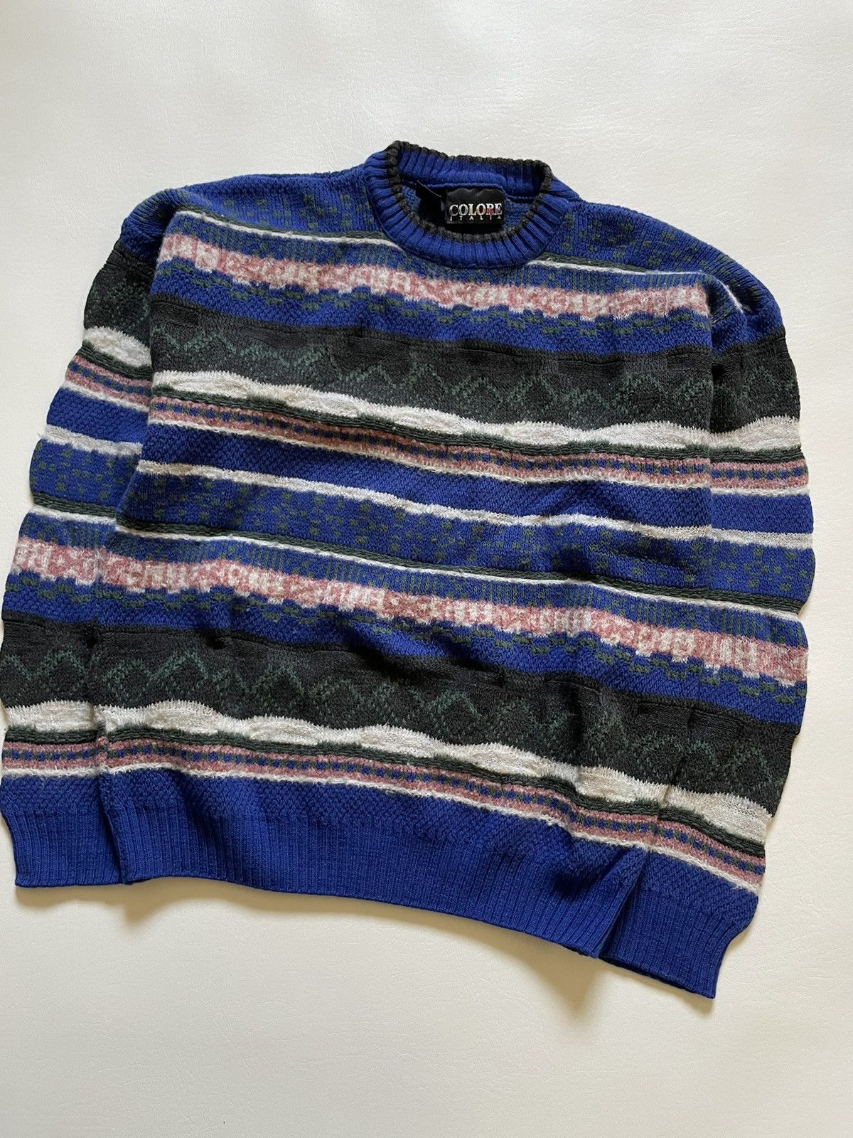 Vintage Vintage textured sweater Size US M / EU 48-50 / 2 - 2 Thumbnail